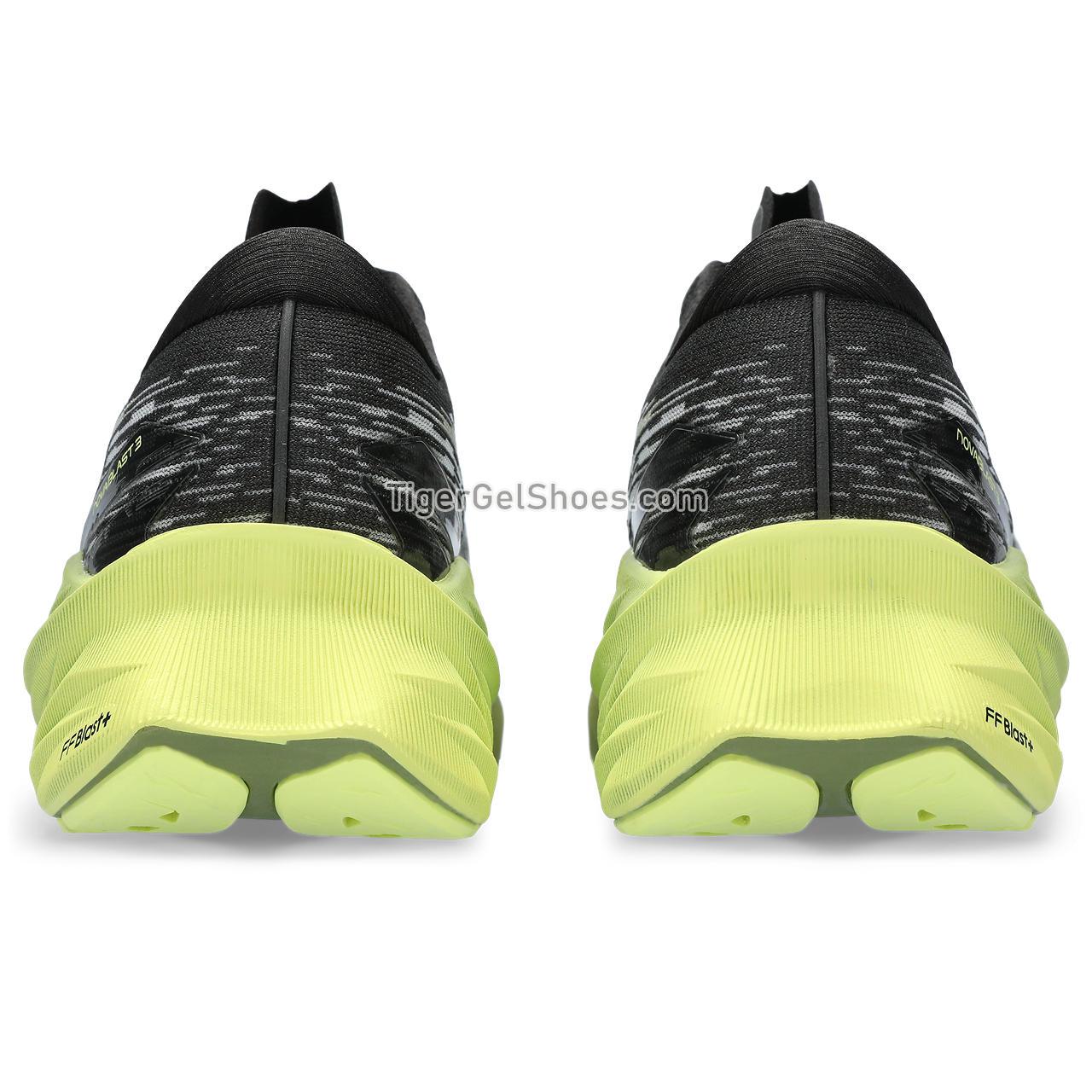 Asics Novablast 3 Black/Dried Leaf Green 1011B458-005 Mens Shoes