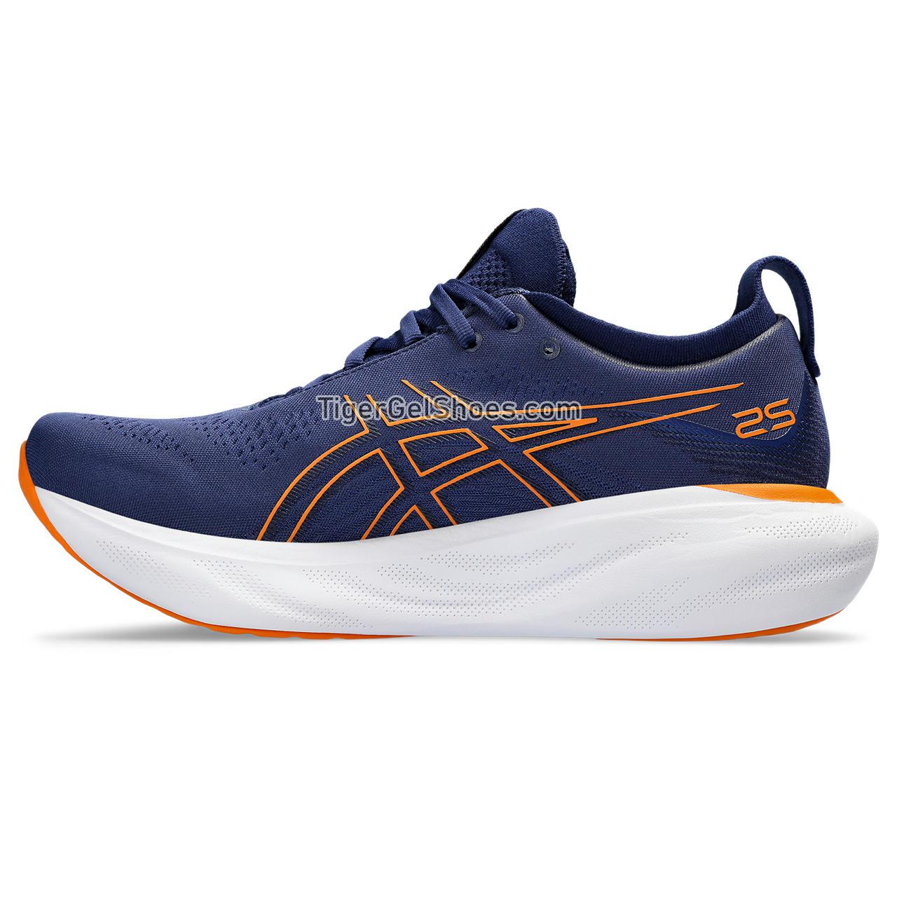 Asics Gel-nimbus 25 Deep Ocean/Bright Orange 1011B547-403 Mens Shoes