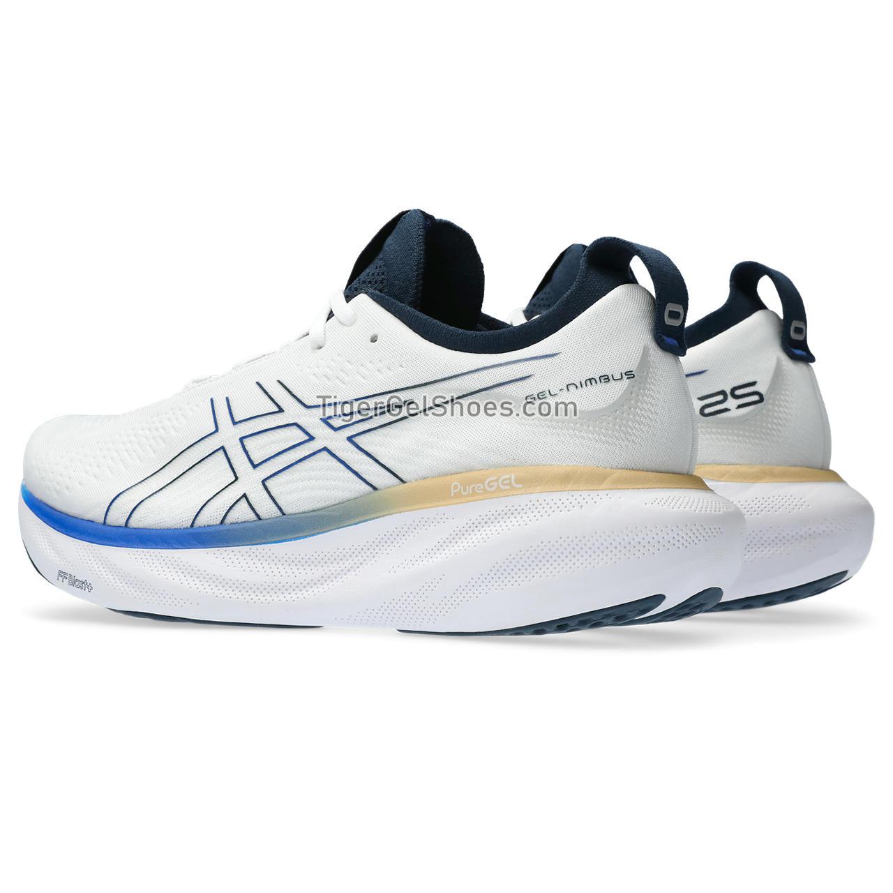 Asics Gel-nimbus 25 White/Illusion Blue 1011B547-104 Mens Shoes