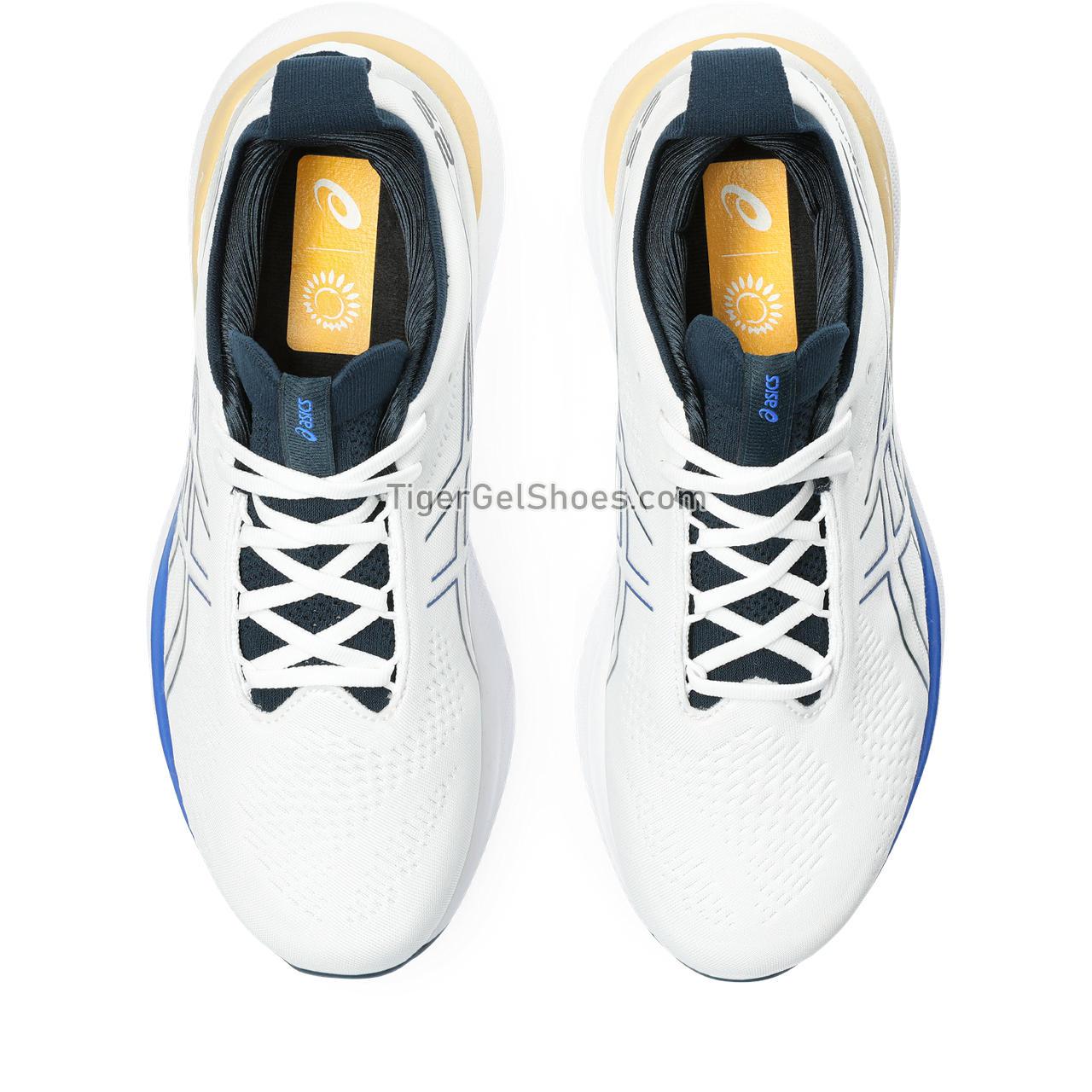 Asics Gel-nimbus 25 White/Illusion Blue 1011B547-104 Mens Shoes
