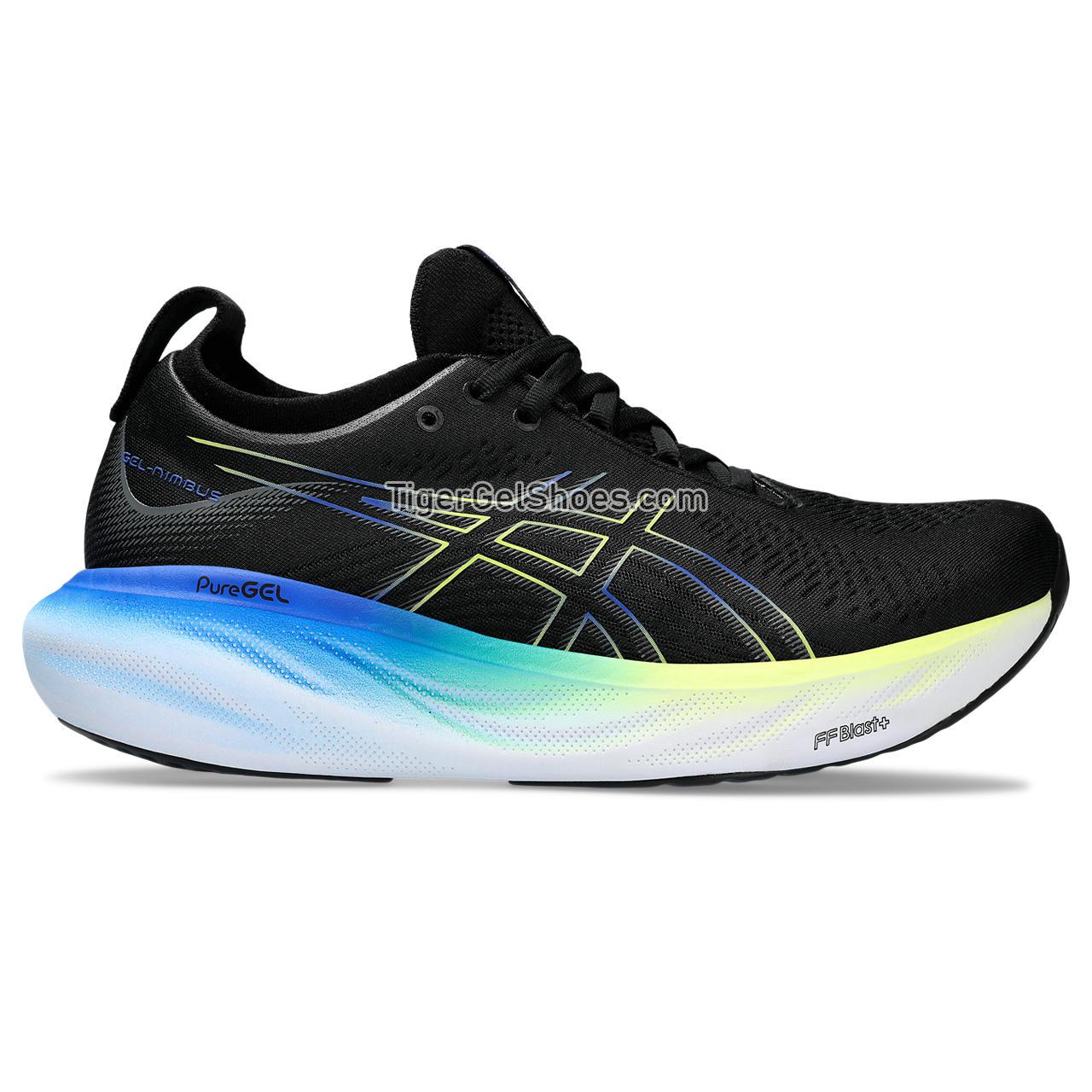 Asics Gel-nimbus 25 Black/Glow Yellow 1011B547-004 Mens Shoes