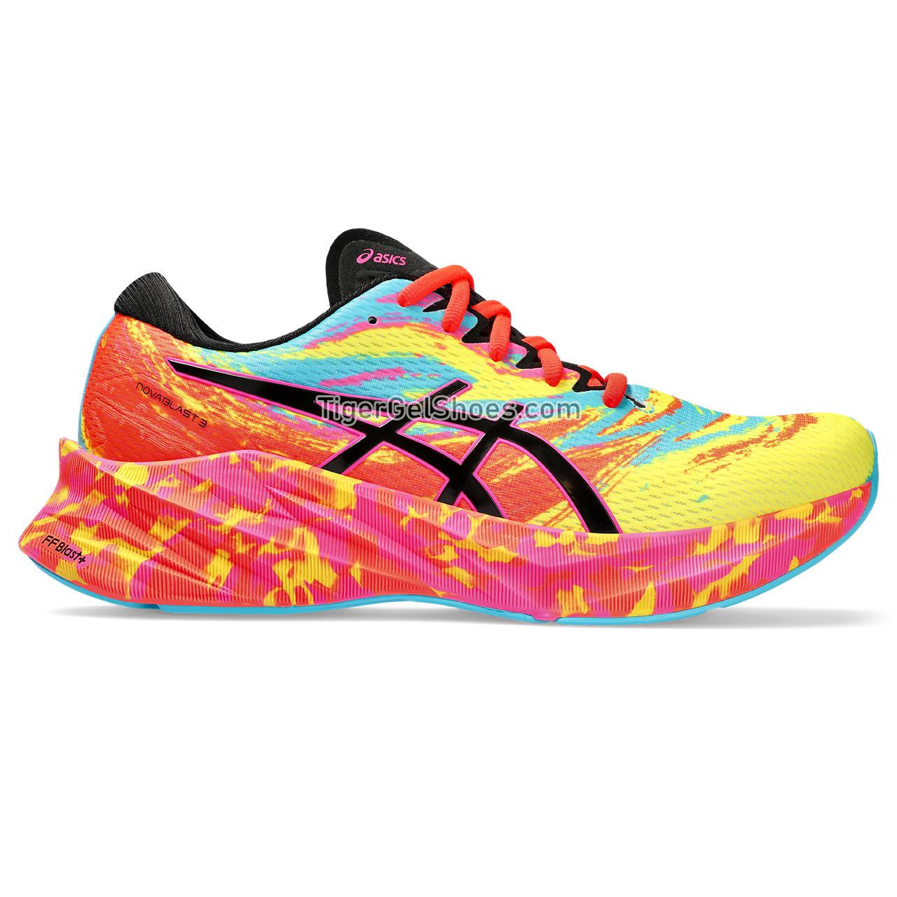 Asics Novablast 3 Aquarium/Vibrant Yellow 1011B804-400 Mens Shoes