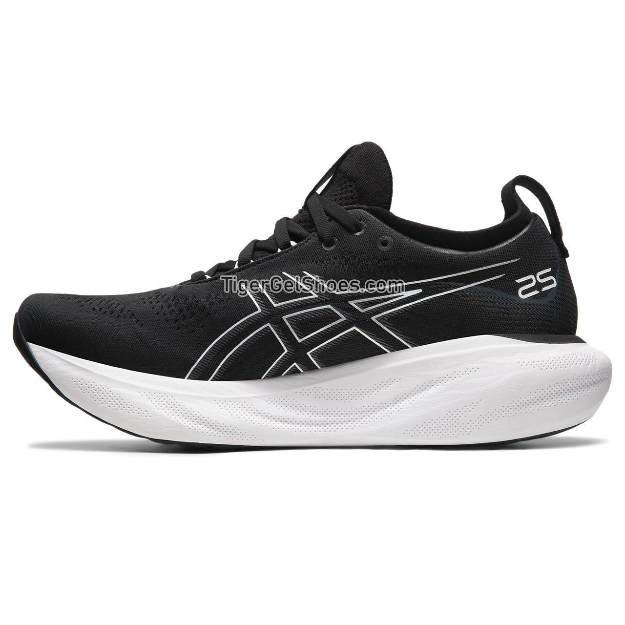 Asics Gel-nimbus 25 (2e) Black/Pure Silver 1011B625-001 Mens Shoes