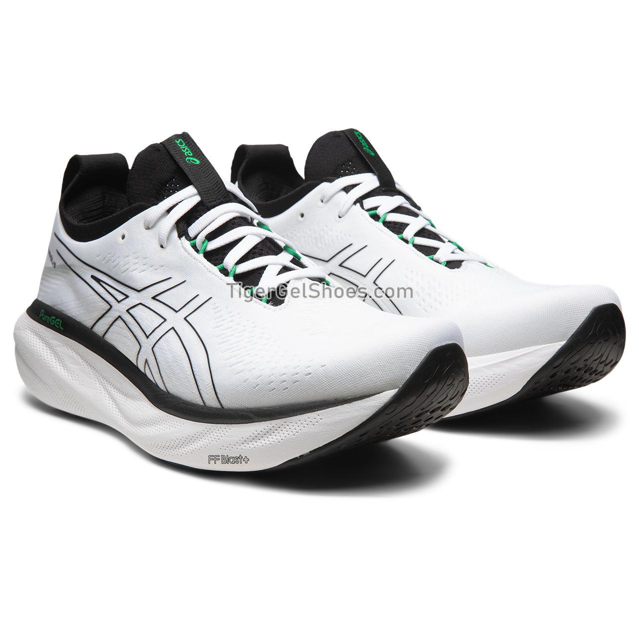 Asics Gel-nimbus 25 White/Black 1011B547-103 Mens Shoes
