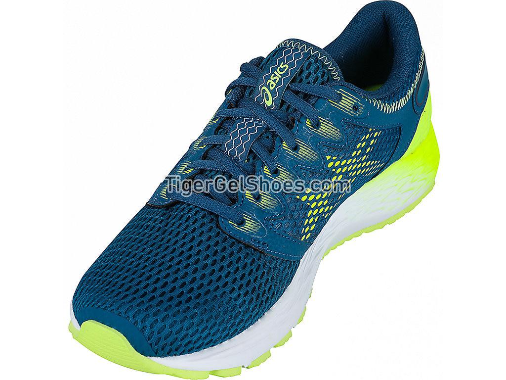 Asics Roadhawk FF 2 Deep Aqua/Flash Yellow 1011A136-401 Mens Running Shoes