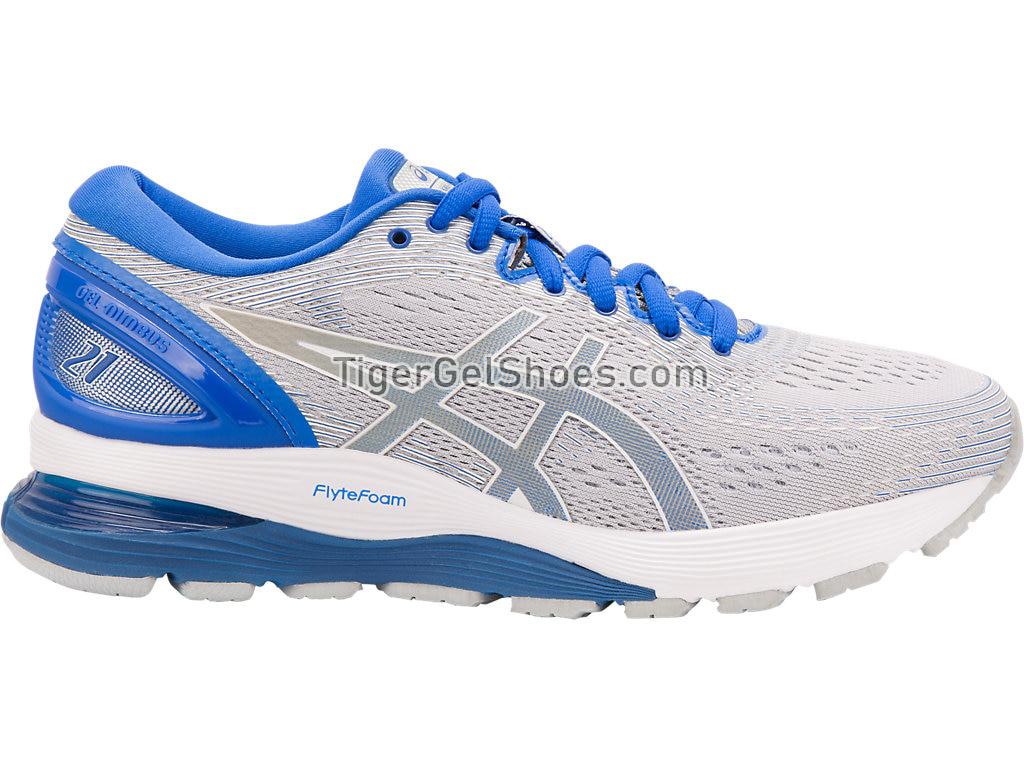 Asics GEL-Nimbus 21 Lite-Show Mid Grey/Silver 1012A189-020 Womens Running Shoes
