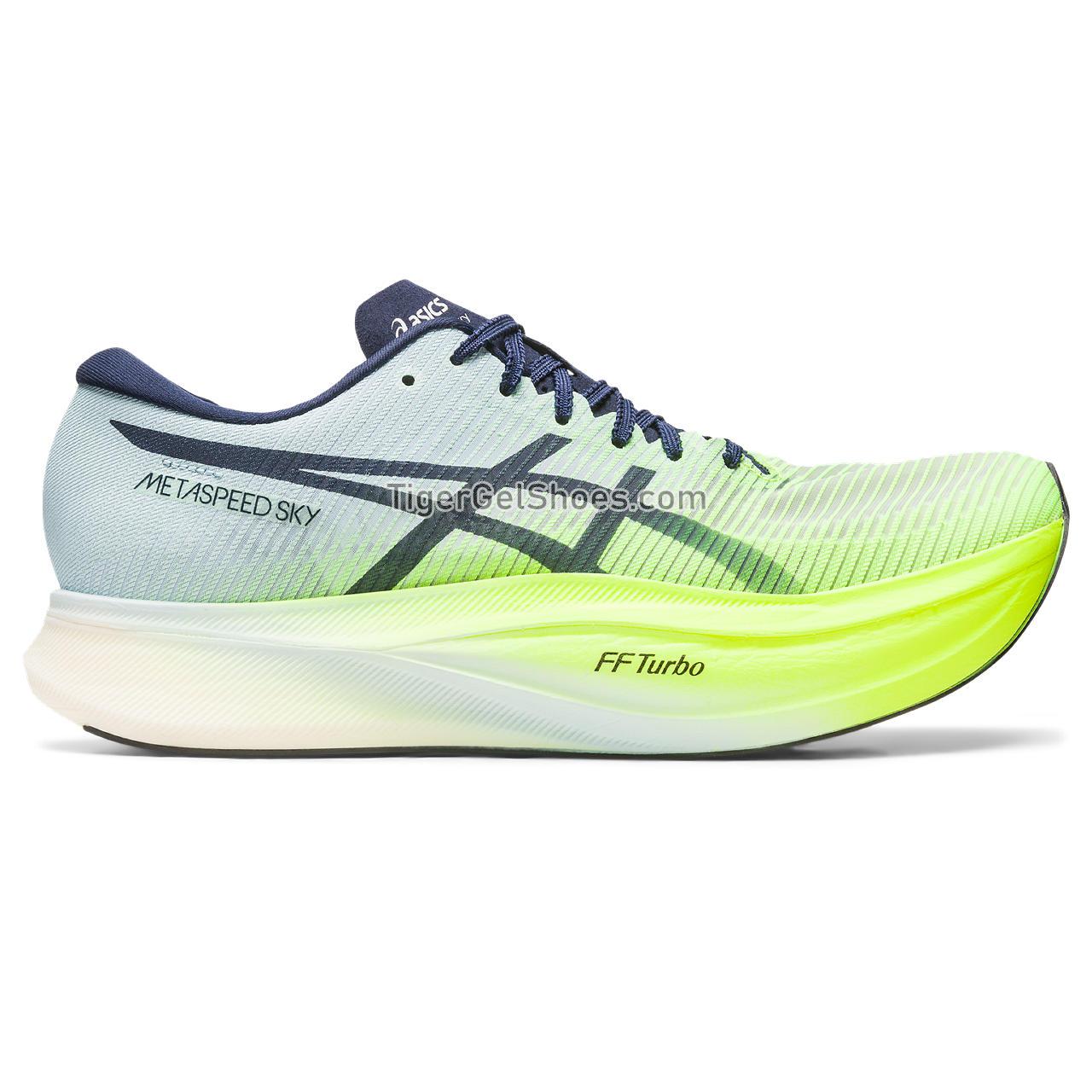 Asics Metaspeed Sky + Hazard Green/Sky 1013A115-301 Mens Womens Shoes