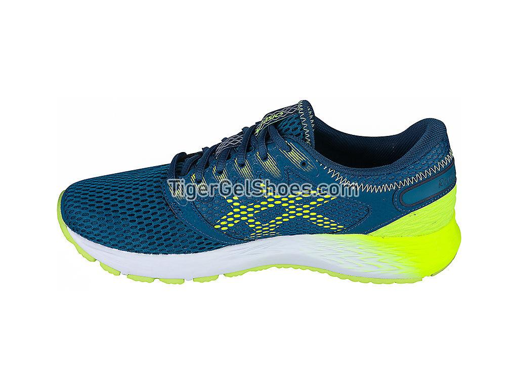 Asics Roadhawk FF 2 Deep Aqua/Flash Yellow 1011A136-401 Mens Running Shoes