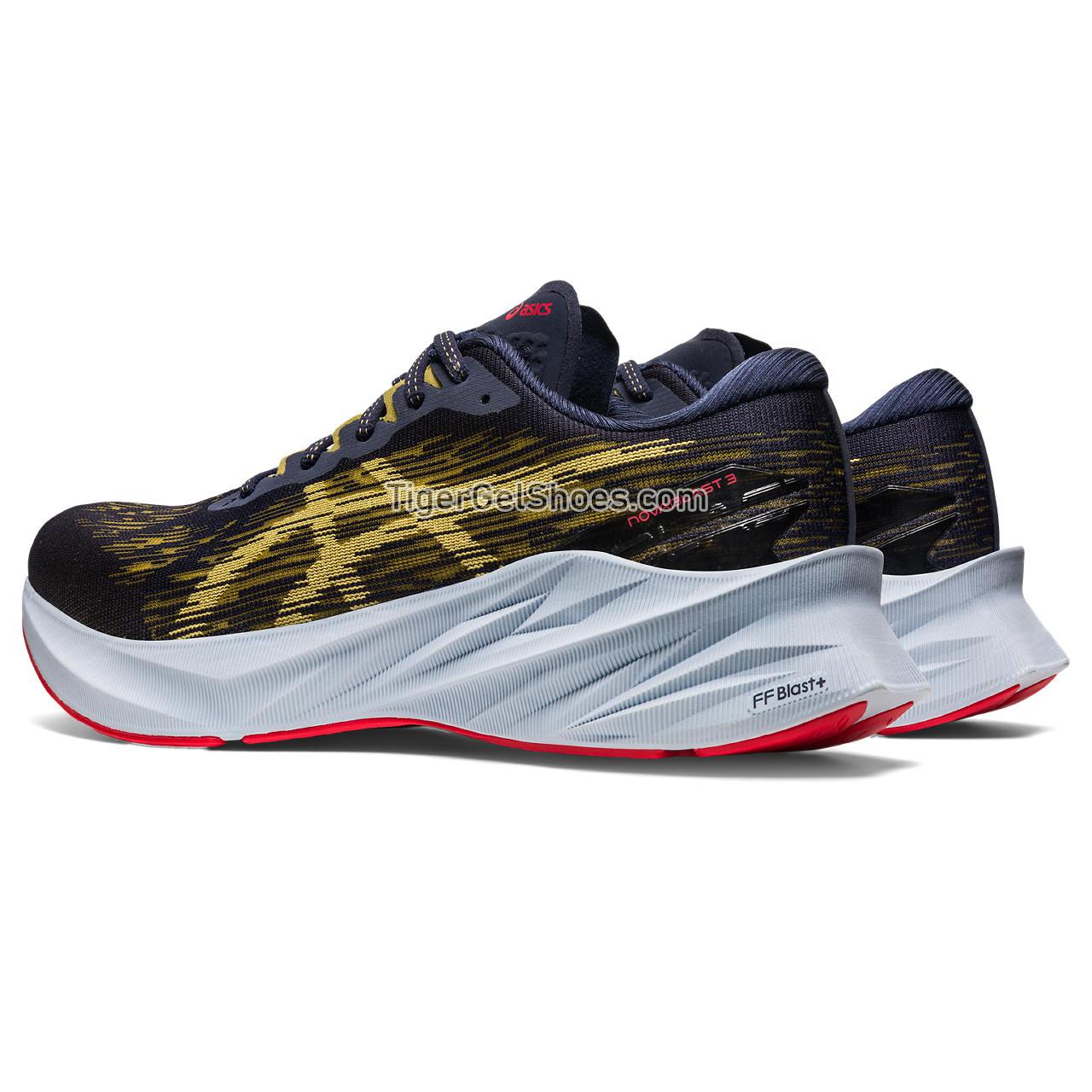 Asics Novablast 3 Midnight/Olive Oil 1011B458-402 Mens Shoes