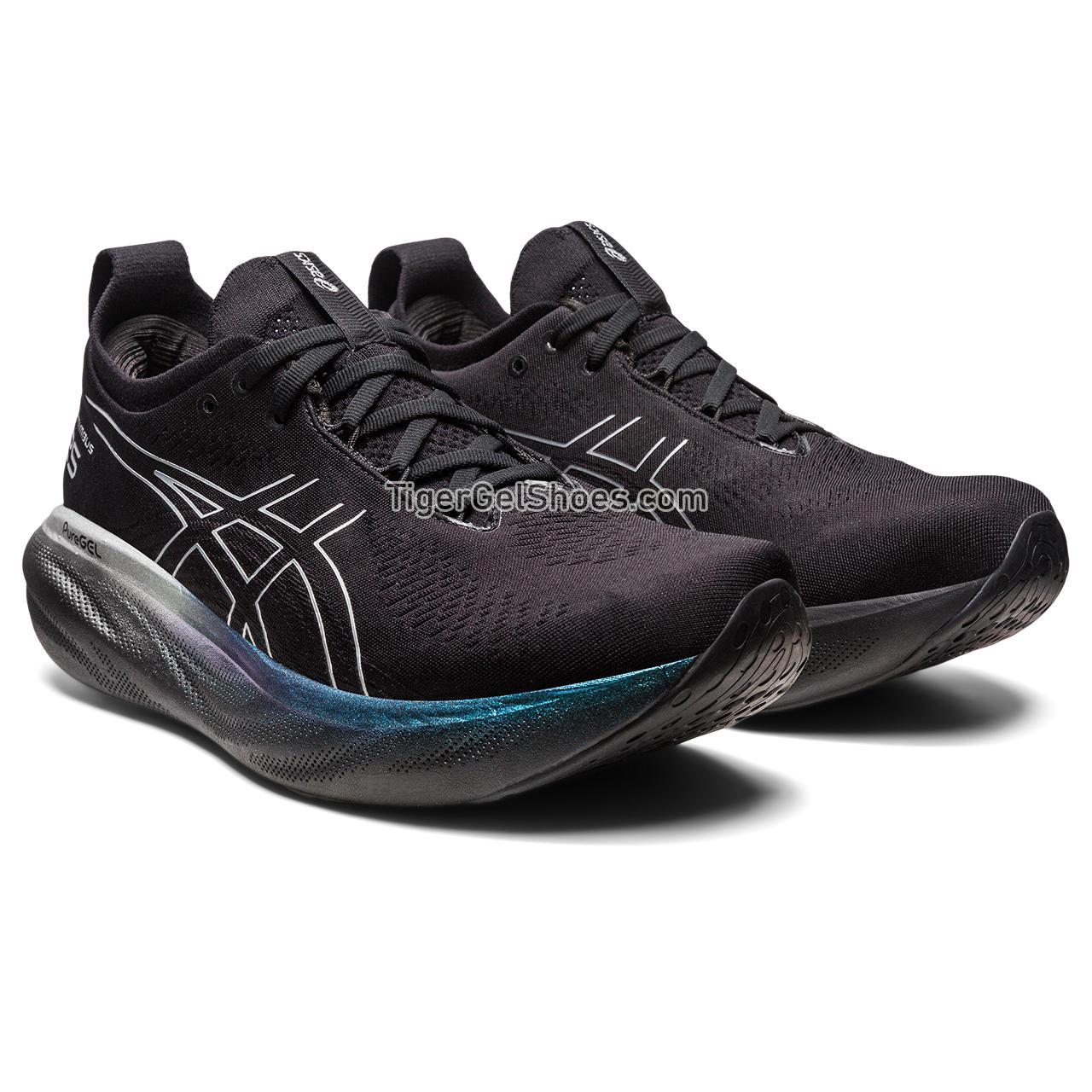 Asics Gel-nimbus 25 Platinum Black/Pure Silver 1011B616-001 Mens Shoes