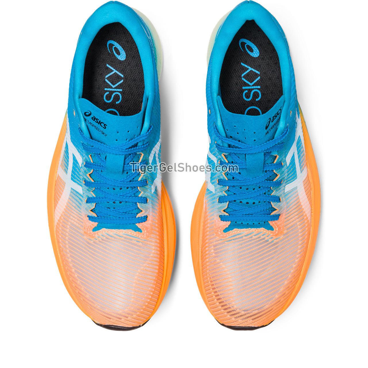 Asics Metaspeed Sky+ Orange Pop/Island Blue 1013A115-800 Mens Womens Shoes