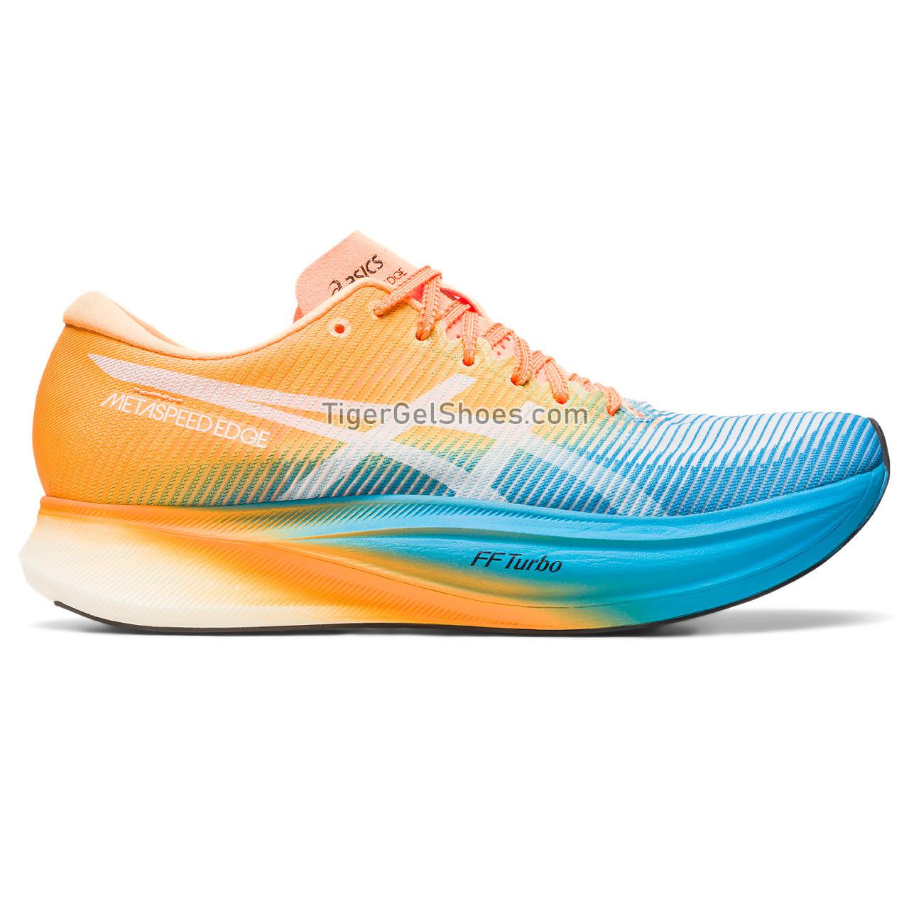 Asics Metaspeed Edge+ Island Blue/Orange Pop 1013A116-400 Mens Womens Shoes