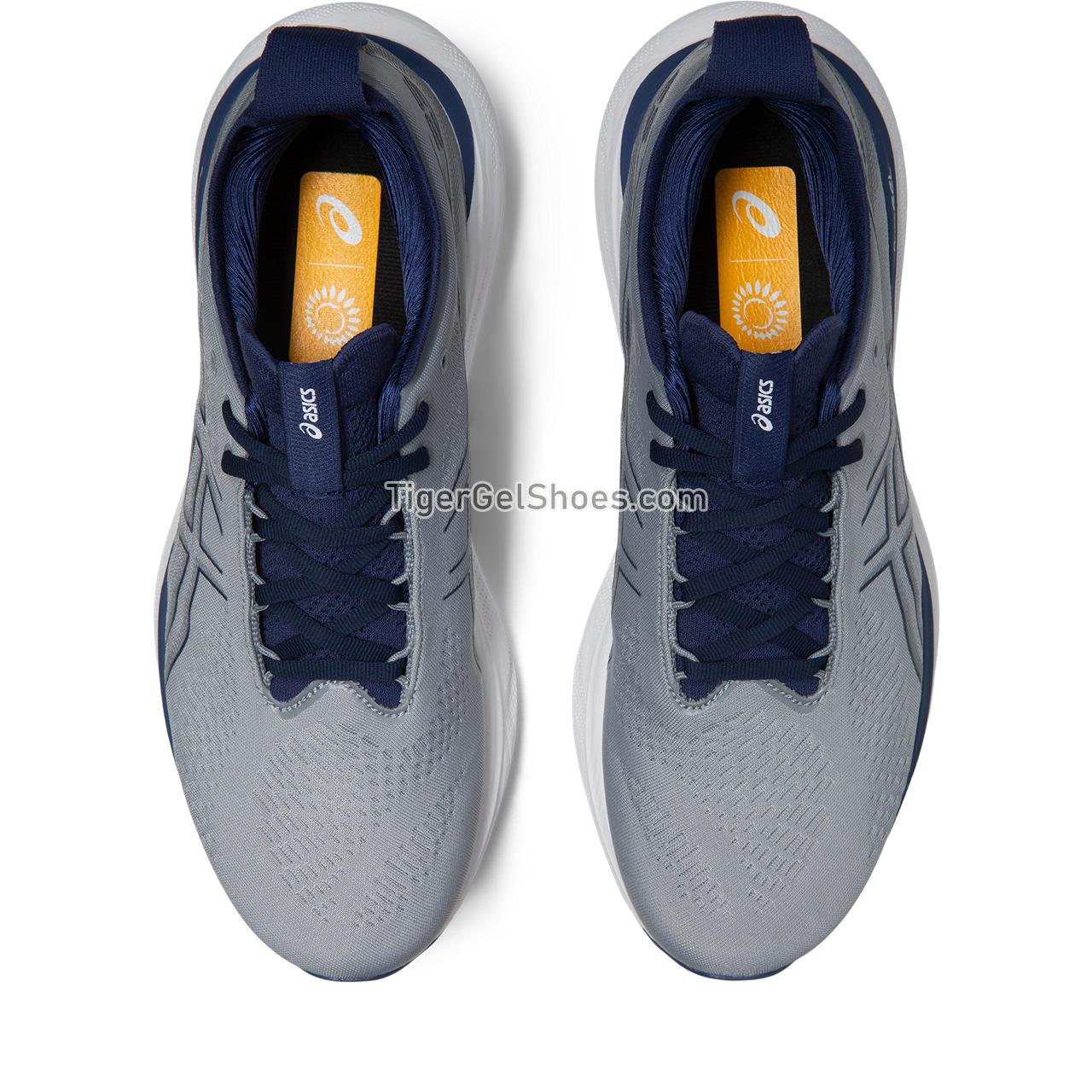 Asics Gel-nimbus 25 (4e) Sheet Rock/Indigo Blue 1011B618-021 Mens Shoes