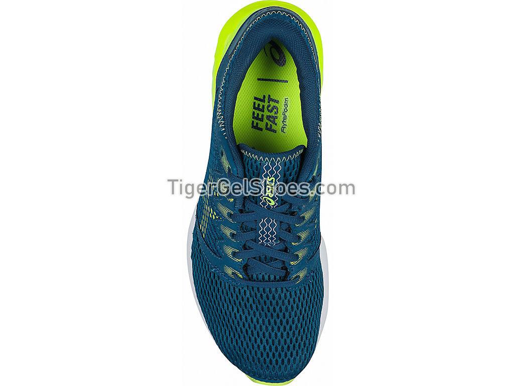 Asics Roadhawk FF 2 Deep Aqua/Flash Yellow 1011A136-401 Mens Running Shoes