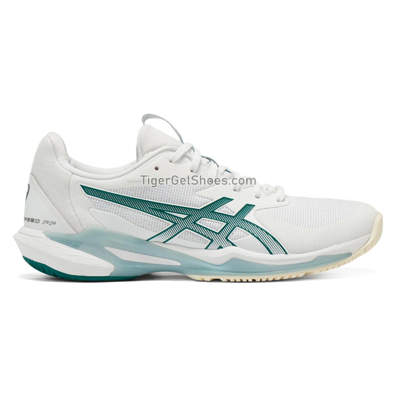 Asics Solution Speed Ff 3 White/Pitch Green 1042A289-100 Womens Shoes
