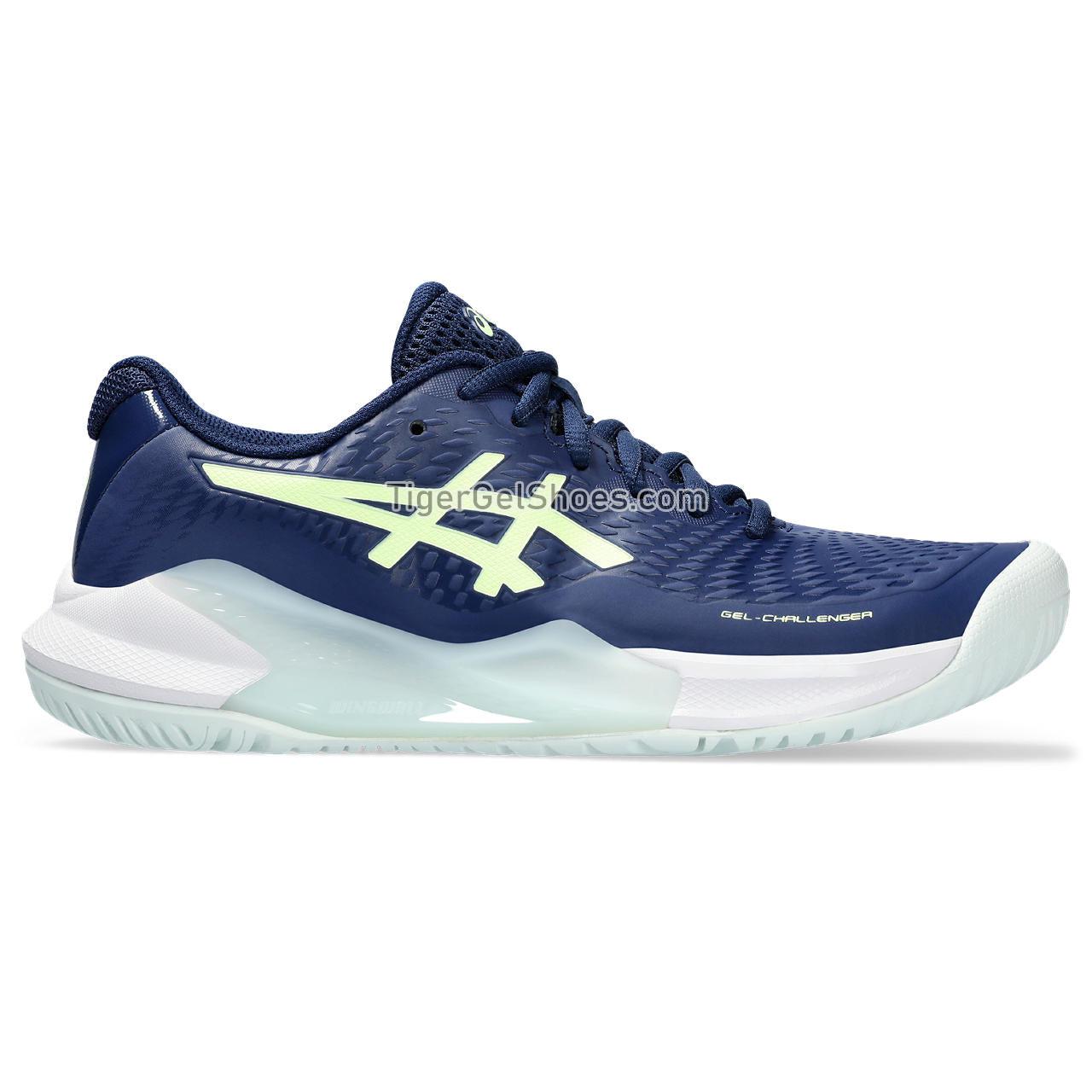 Asics Gel-challenger 14 Blue Expanse/Illuminate Yellow 1042A231-401 Womens Shoes