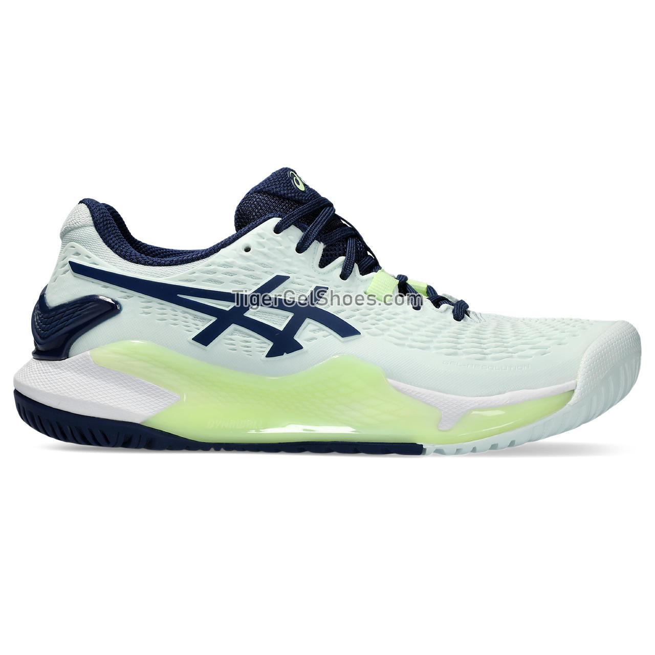 Asics Gel-resolution 9 Pale Mint/Blue Expanse 1042A208-301 Womens Shoes