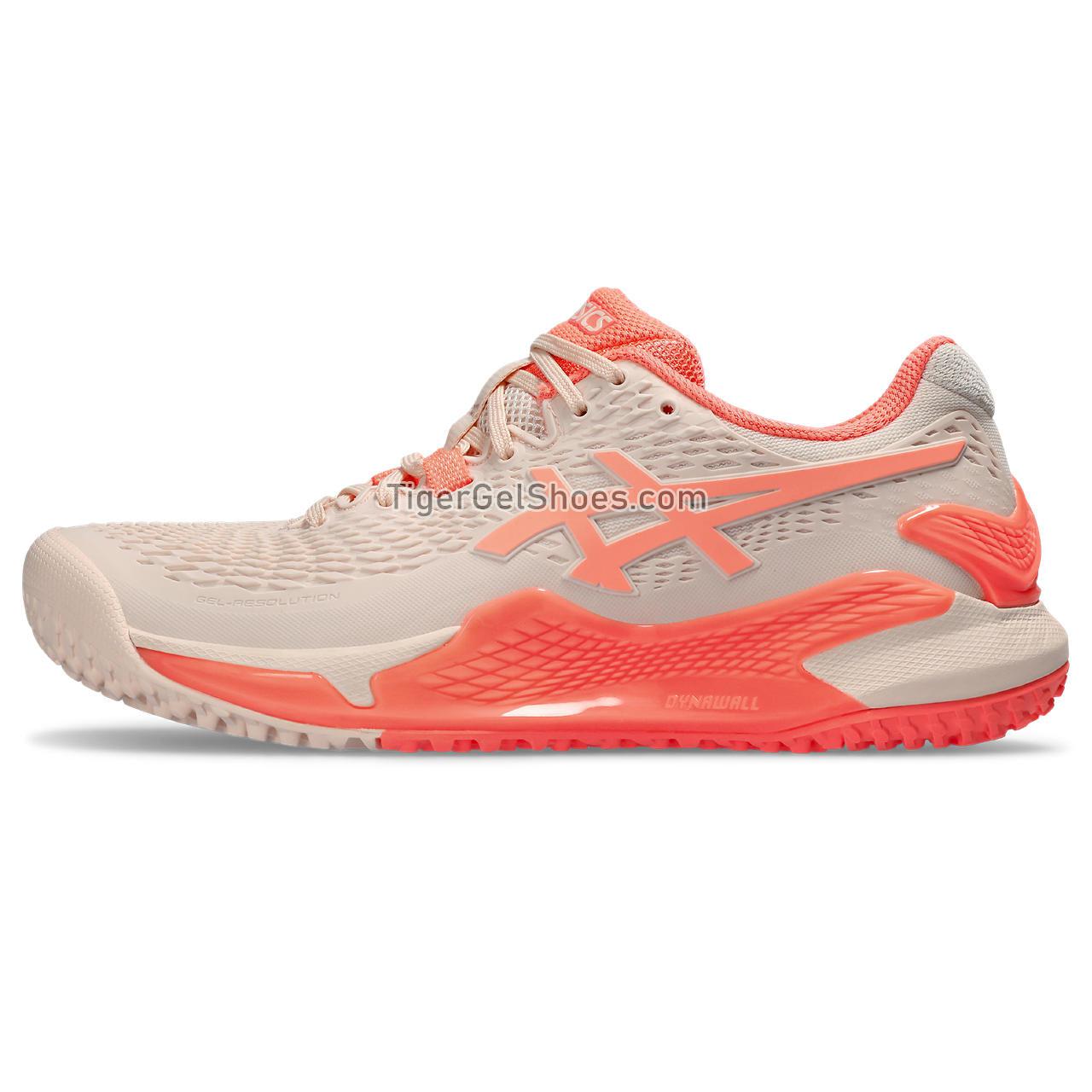 Asics Gel-resolution 9 Oc Pearl Pink/Sun Coral 1042A225-700 Womens Shoes