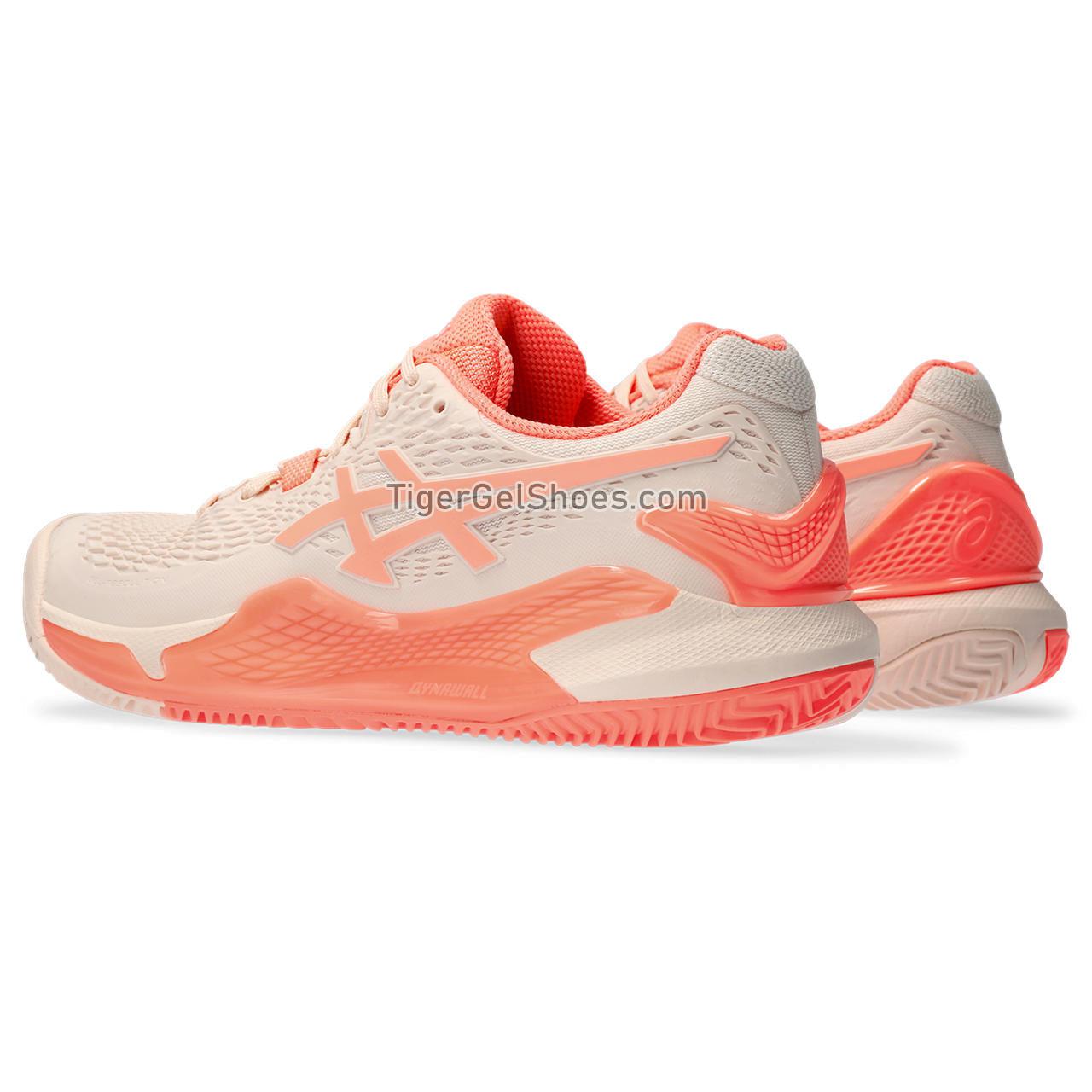 Asics Gel-resolution 9 Clay Pearl Pink/Sun Coral 1042A224-700 Womens Shoes