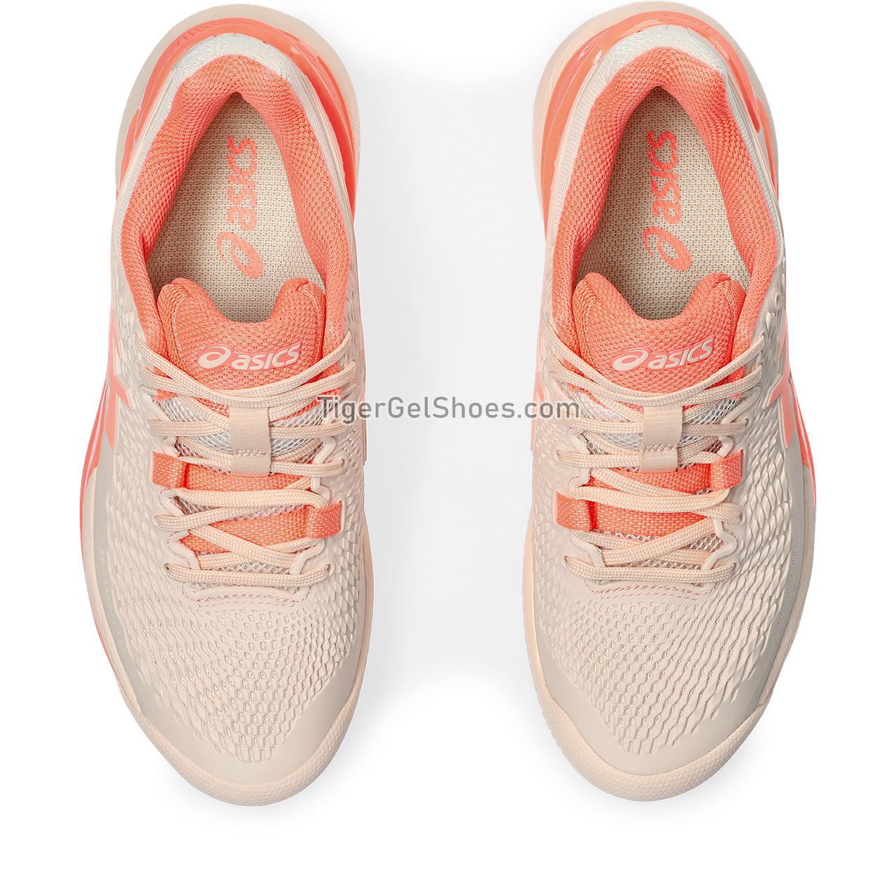 Asics Gel-resolution 9 Clay Pearl Pink/Sun Coral 1042A224-700 Womens Shoes