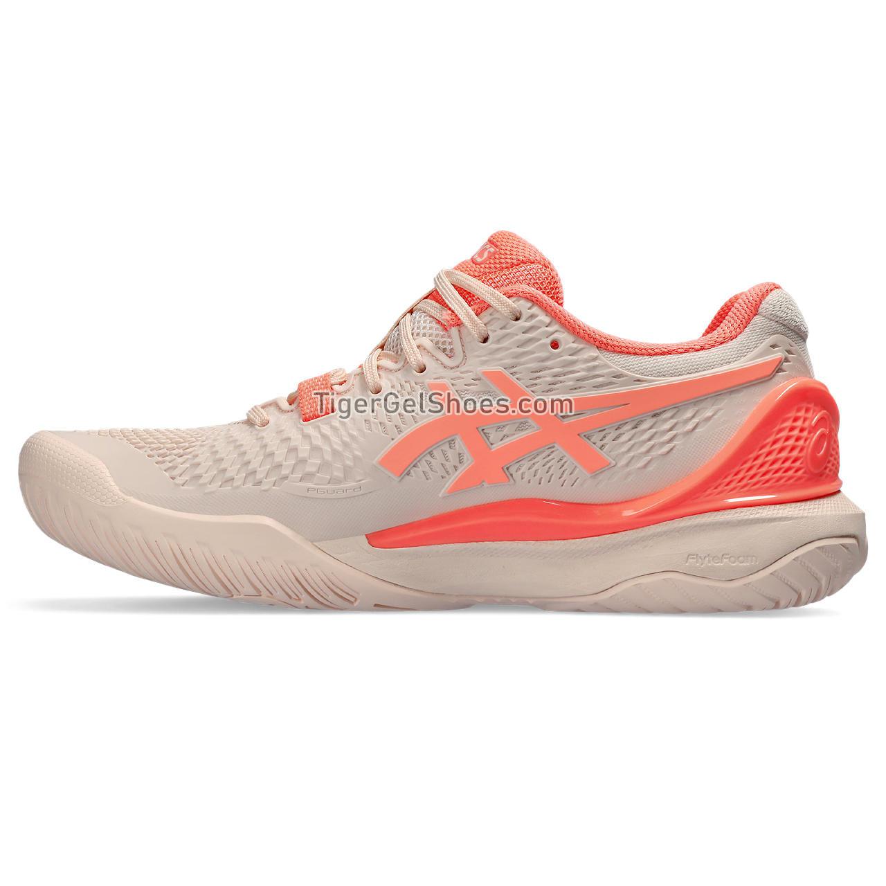 Asics Gel-resolution 9 Pearl Pink/Sun Coral 1042A208-700 Womens Shoes