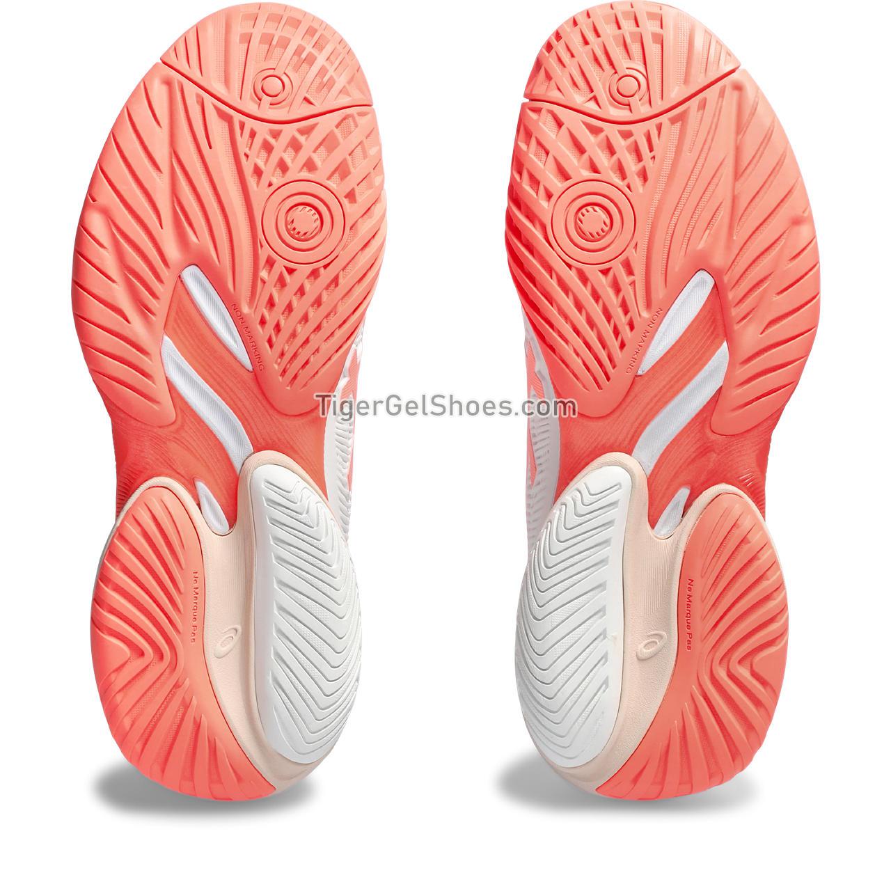 Asics Court Ff 3 White/Sun Coral 1042A220-103 Womens Shoes