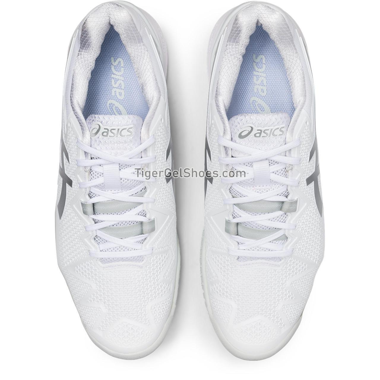 Asics Gel-resolution 9 White/Pure Silver 1042A208-100 Womens Shoes