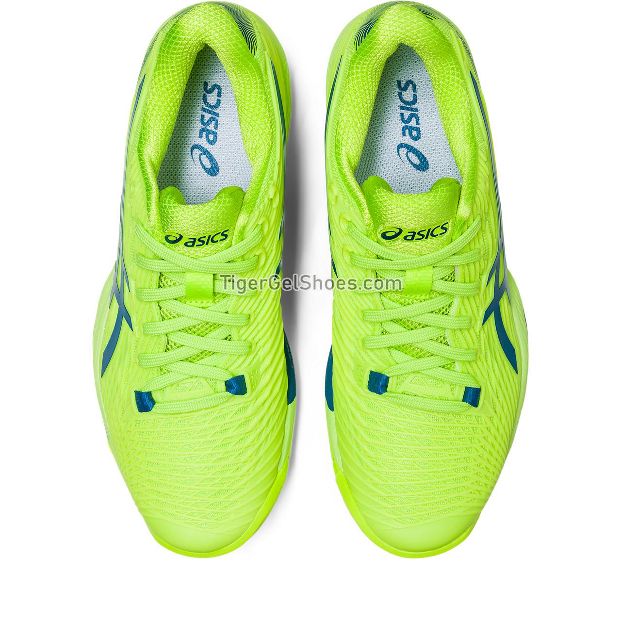 Asics Solution Speed Ff 2 Hazard Green/Reborn Blue 1042A136-300 Womens Shoes