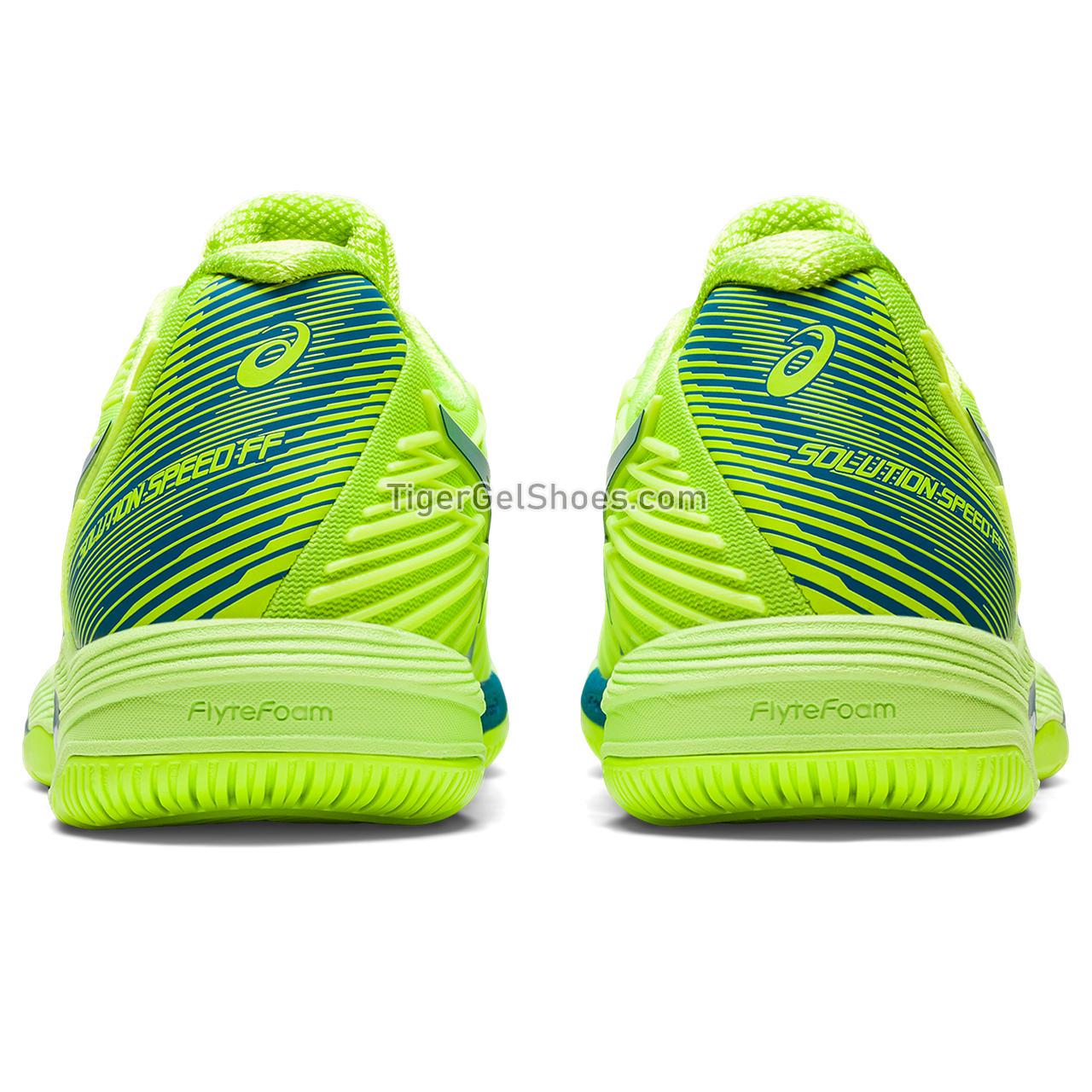 Asics Solution Speed Ff 2 Hazard Green/Reborn Blue 1042A136-300 Womens Shoes