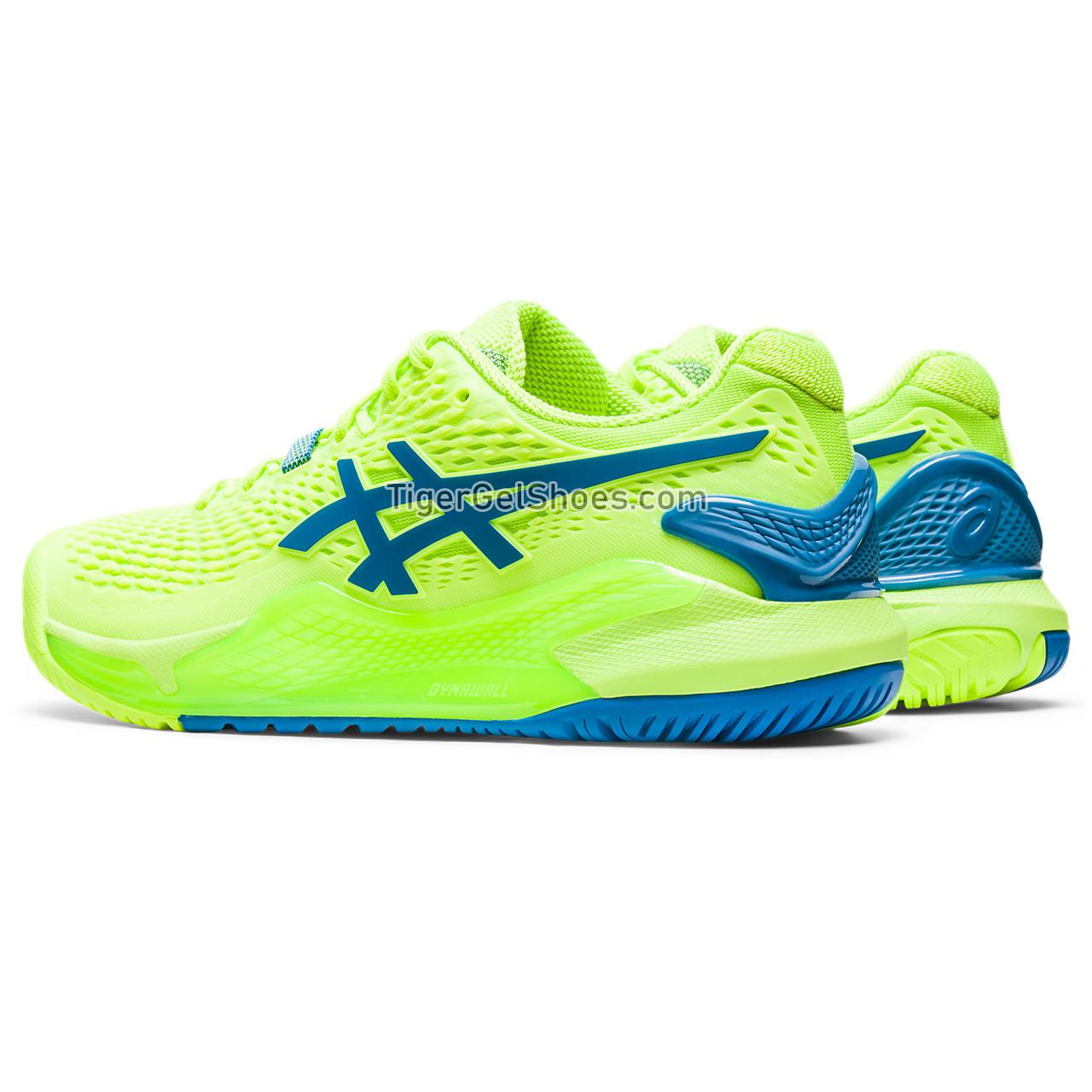 Asics Gel-resolution 9 Hazard Green/Reborn Blue 1042A208-300 Womens Shoes