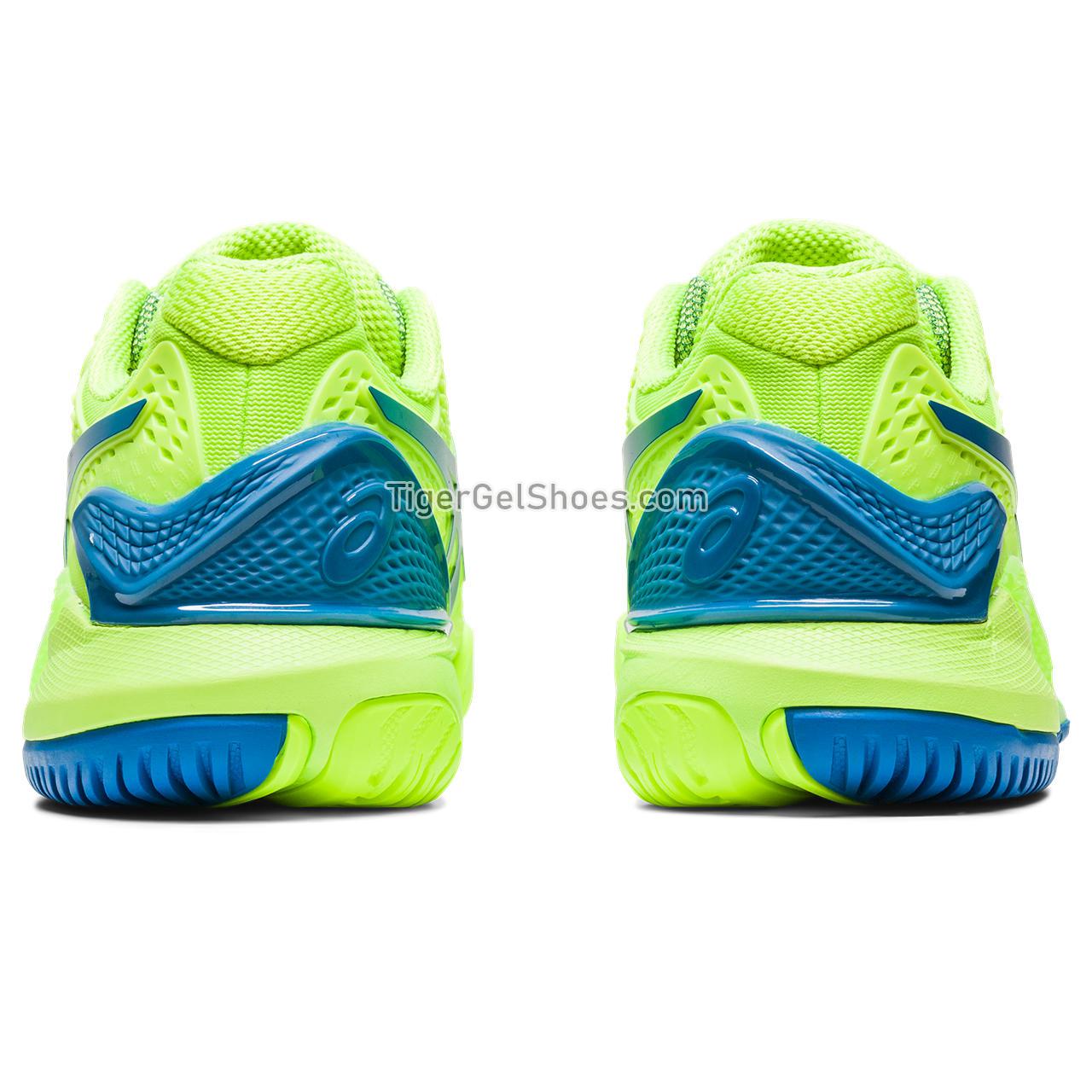 Asics Gel-resolution 9 Hazard Green/Reborn Blue 1042A208-300 Womens Shoes
