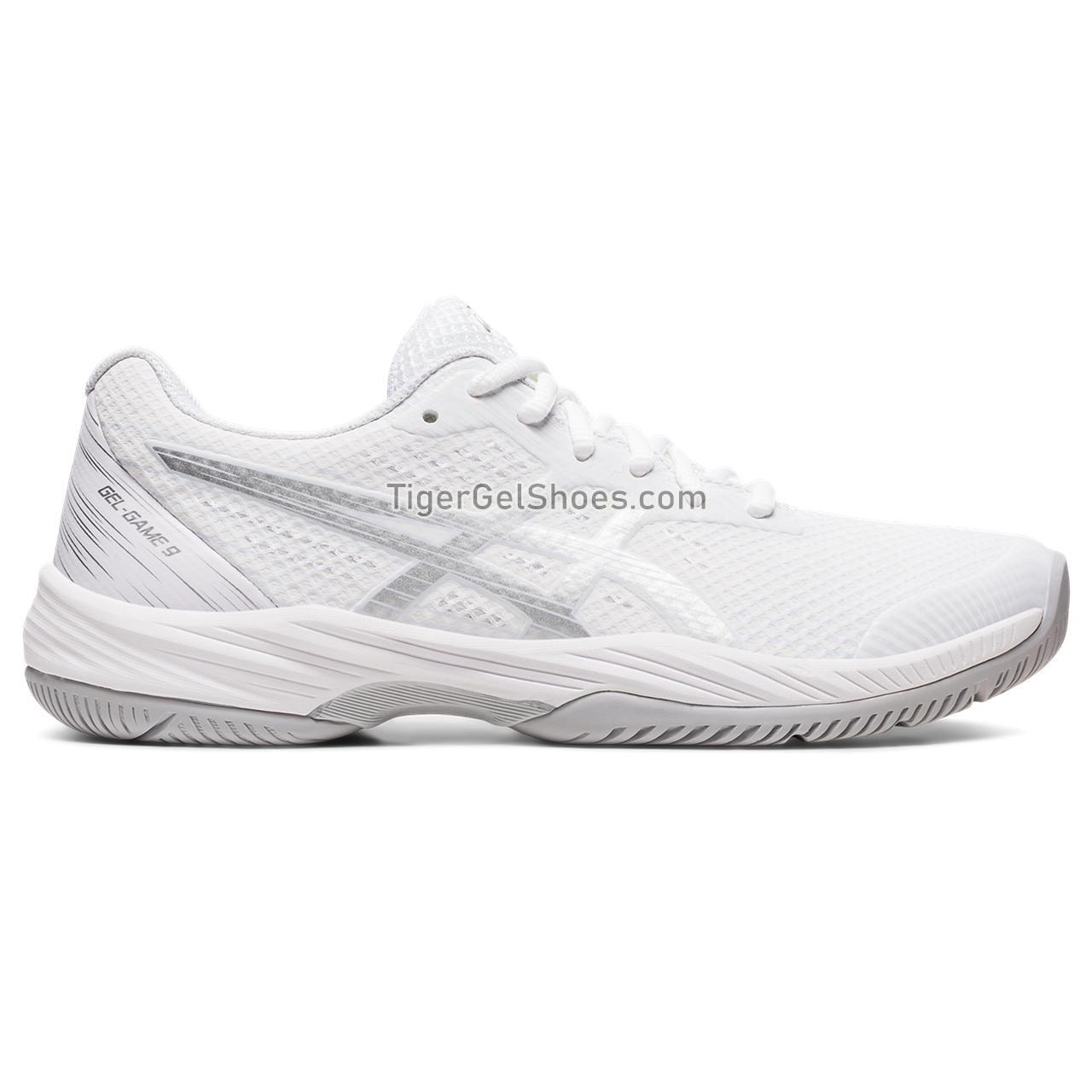 Asics Gel-game 9 White/Pure Silver 1042A211-100 Womens Shoes
