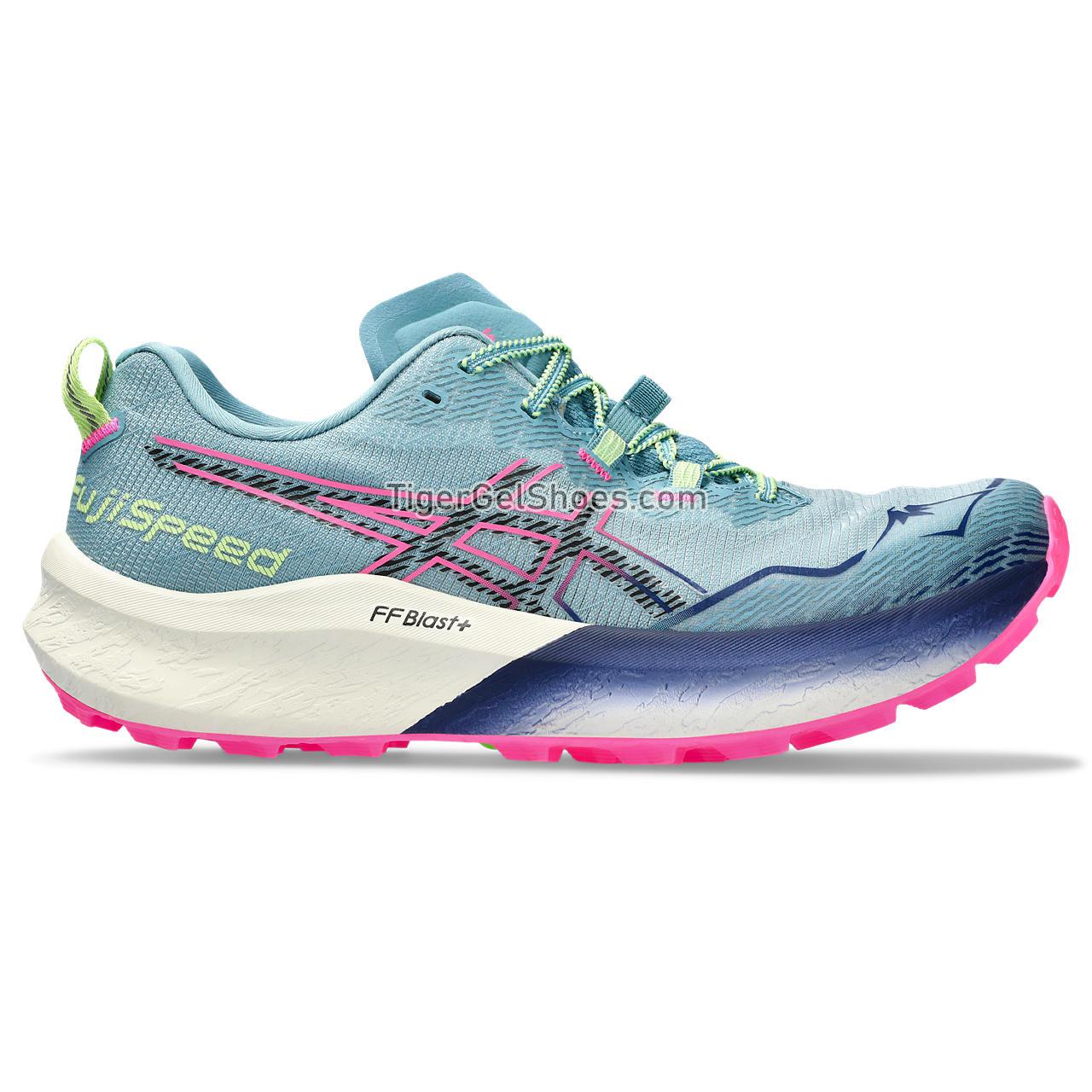 Asics Fujispeed 2 Gris Blue/Black 1012B515-400 Womens Shoes