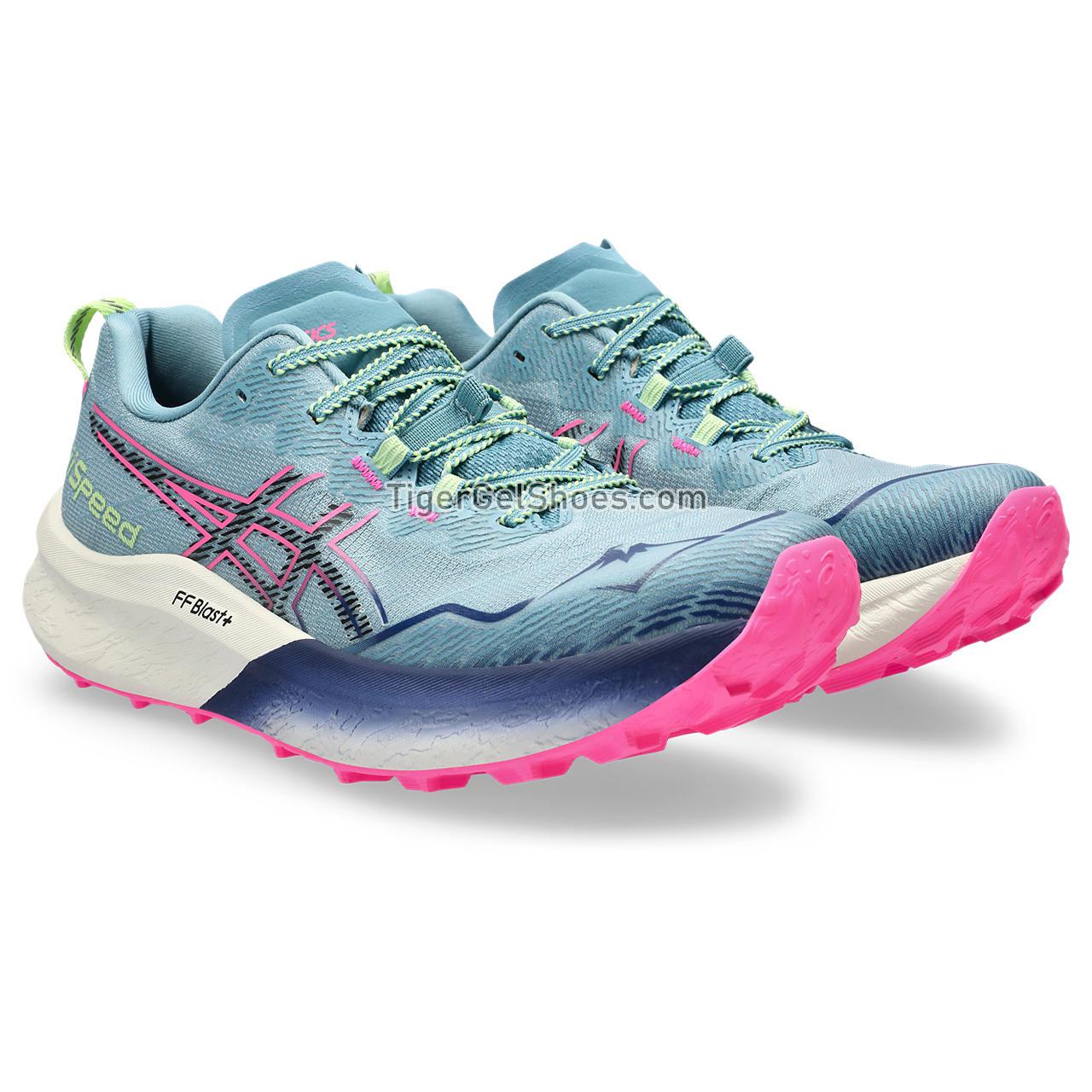 Asics Fujispeed 2 Gris Blue/Black 1012B515-400 Womens Shoes