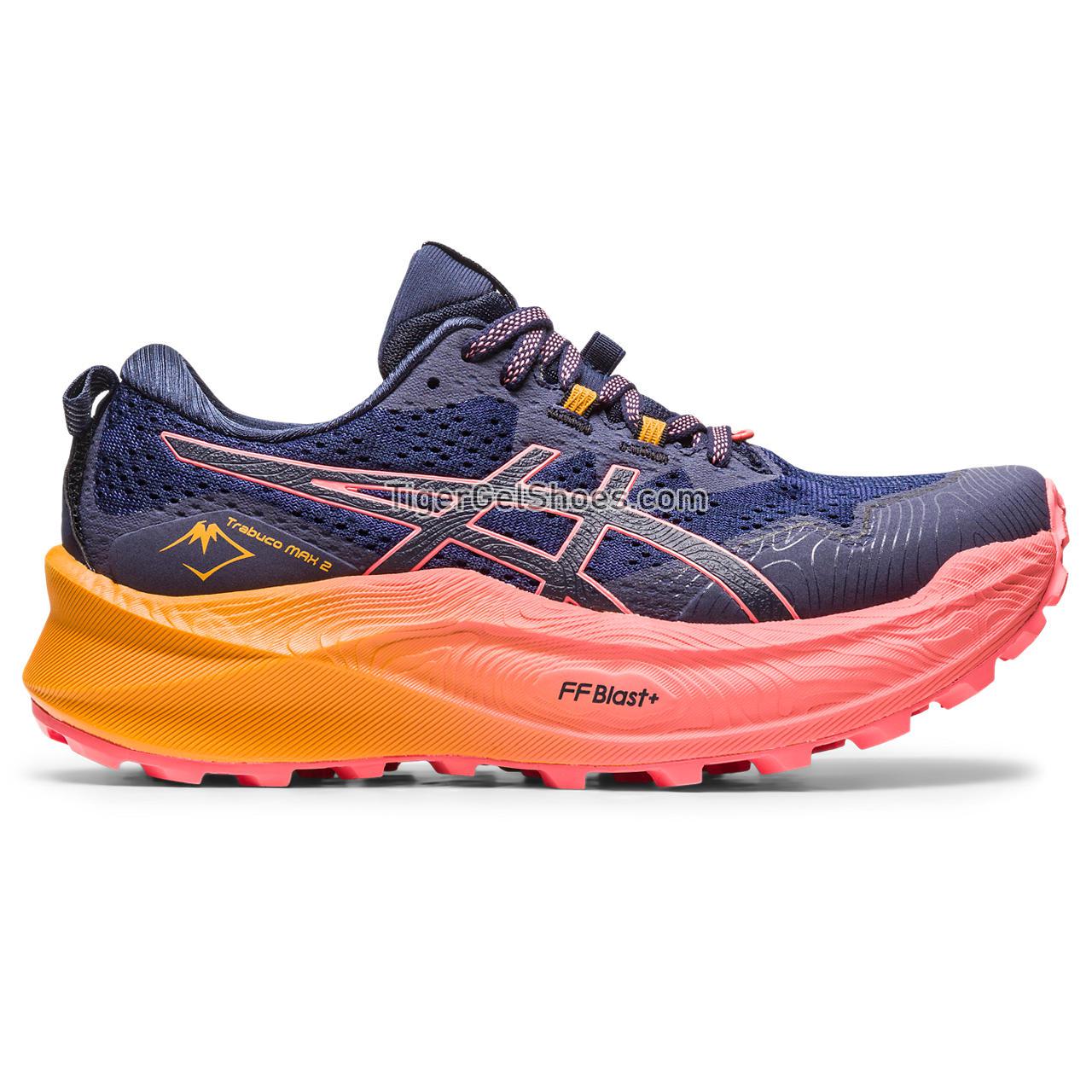 Asics Trabuco Max 2 Midnight/Papaya 1012B426-400 Womens Shoes