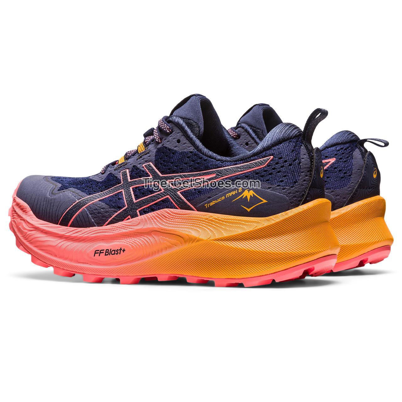 Asics Trabuco Max 2 Midnight/Papaya 1012B426-400 Womens Shoes