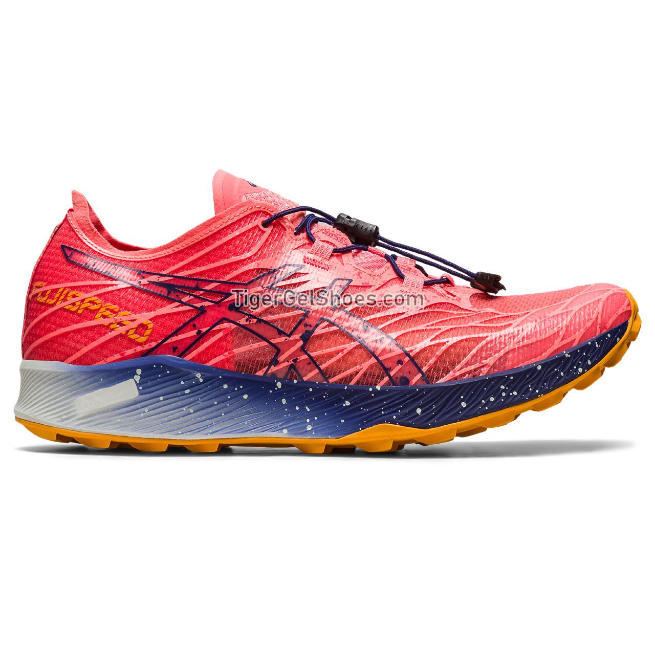 Asics Fujispeed Papaya/Indigo Blue 1012B176-700 Womens Shoes