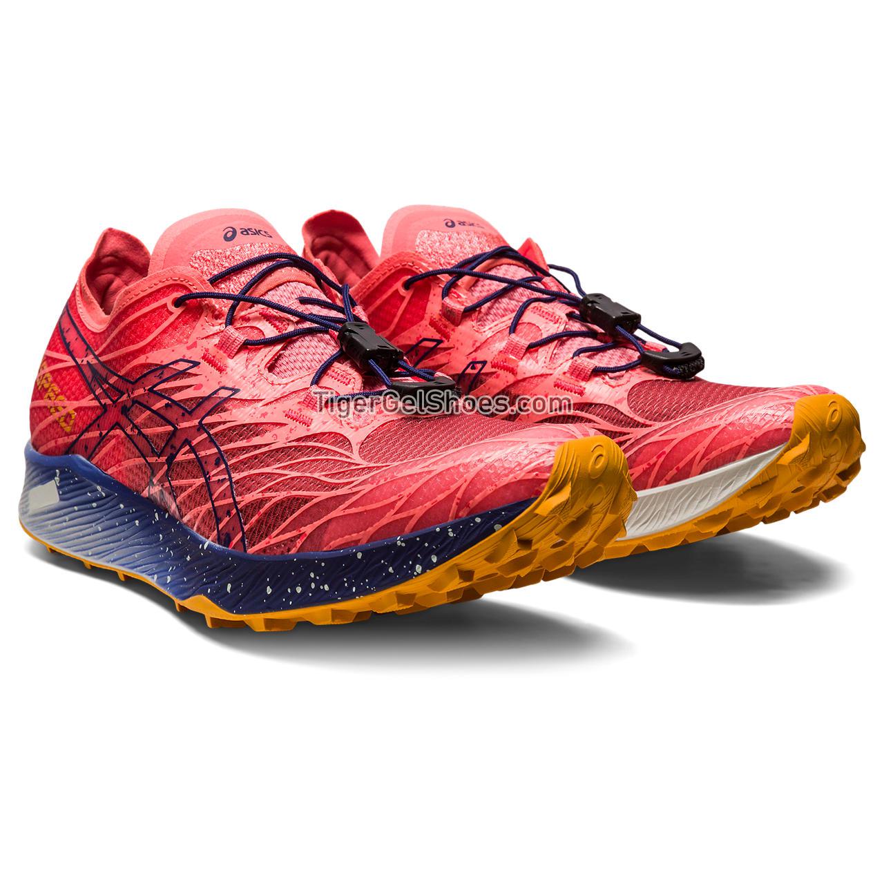 Asics Fujispeed Papaya/Indigo Blue 1012B176-700 Womens Shoes