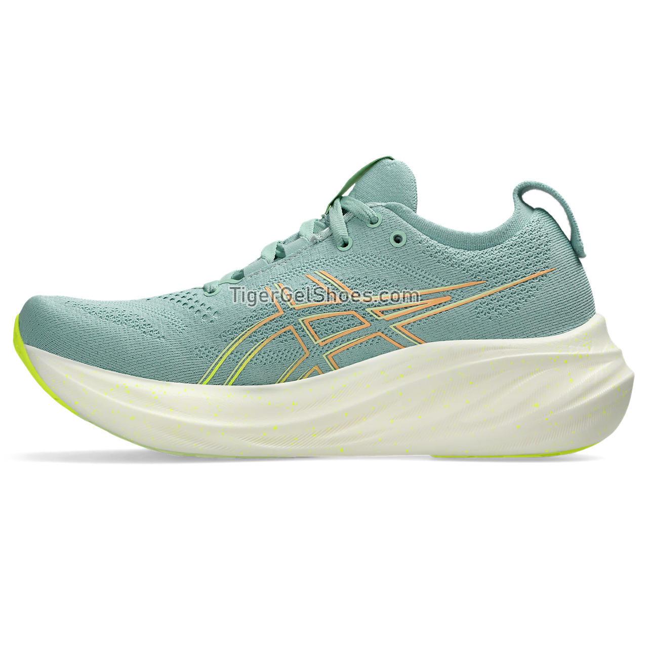 Asics Gel-nimbus 26 Light Celadon/Safety Yellow 1012B601-301 Womens Shoes