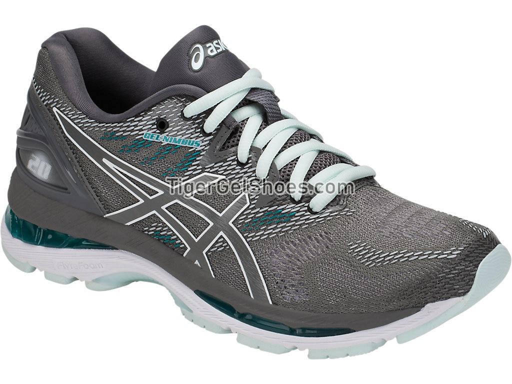 Asics GEL-Nimbus 20 Carbon/Carbon T850N-020 Womens Running Shoes
