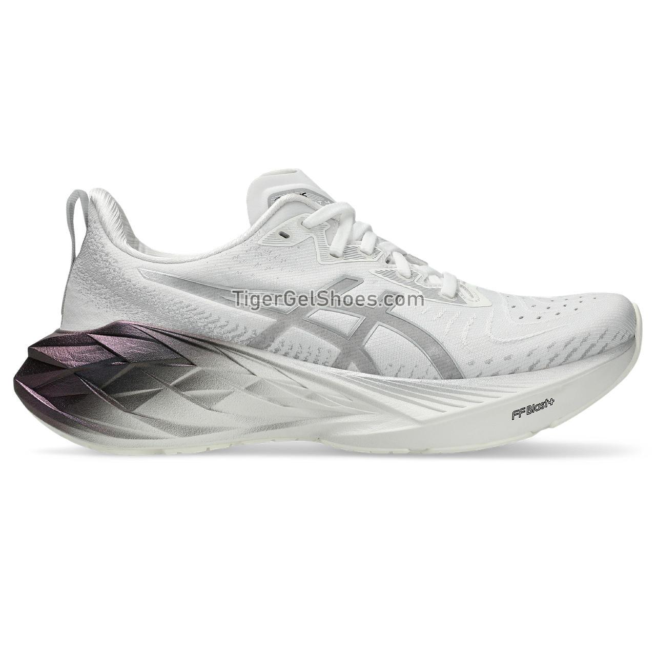 Asics Novablast 4 Platinum Real White/Pure Silver 1012B722-100 Womens Shoes