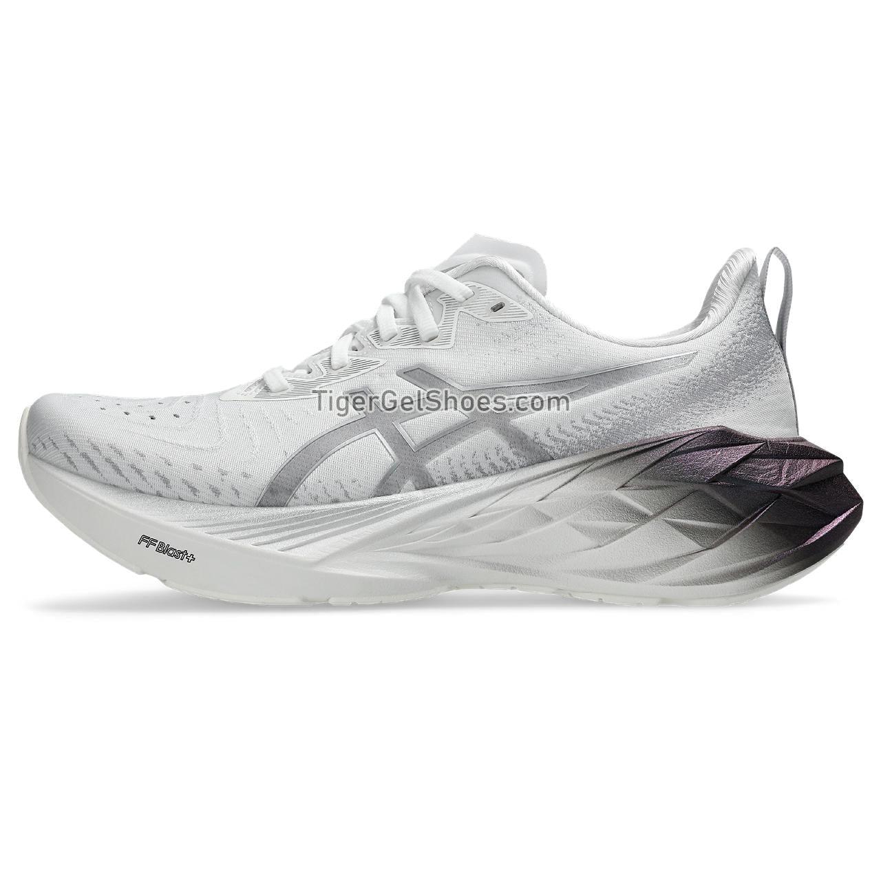 Asics Novablast 4 Platinum Real White/Pure Silver 1012B722-100 Womens Shoes