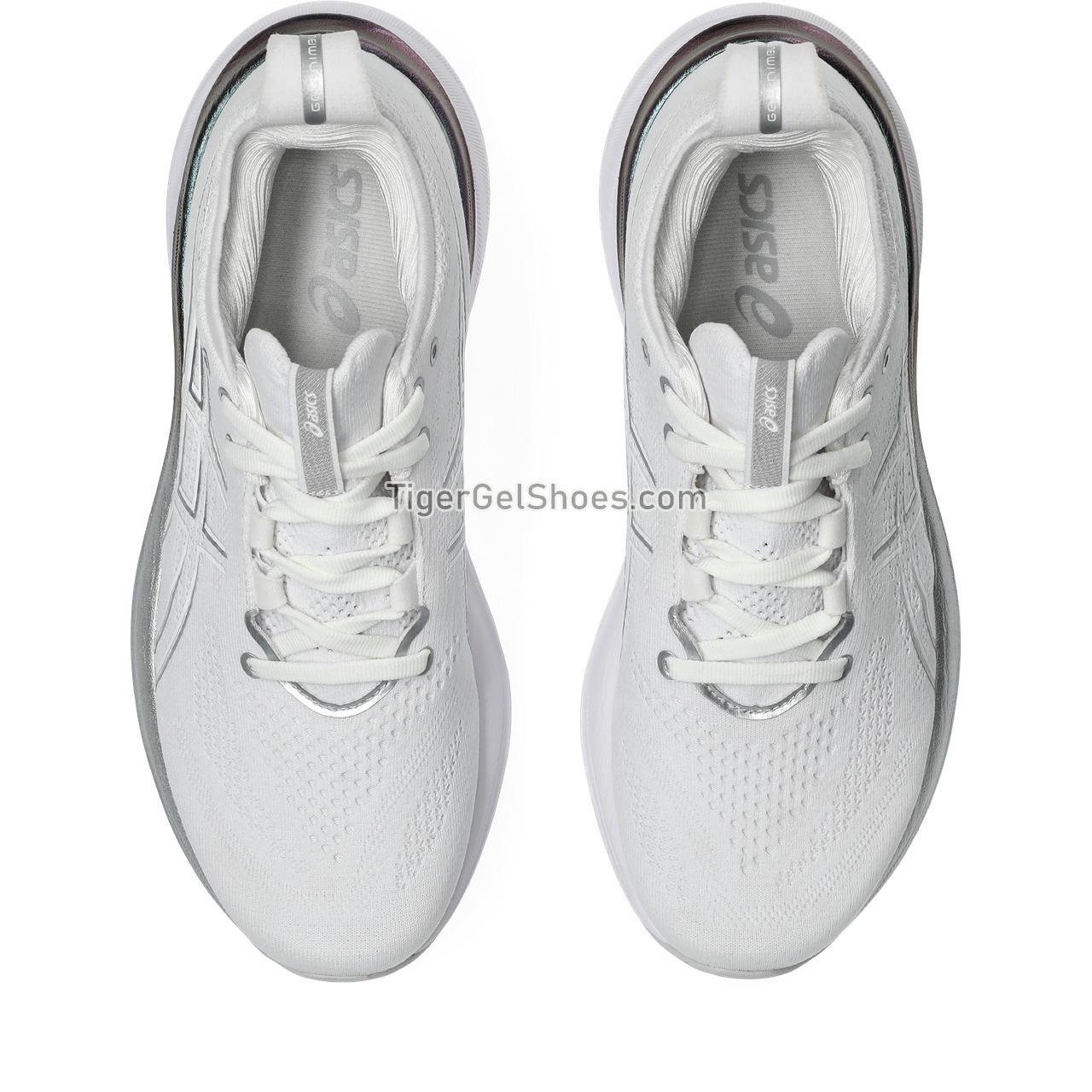 Asics Gel-nimbus 26 Platinum Real White/Pure Silver 1012B720-100 Womens Shoes
