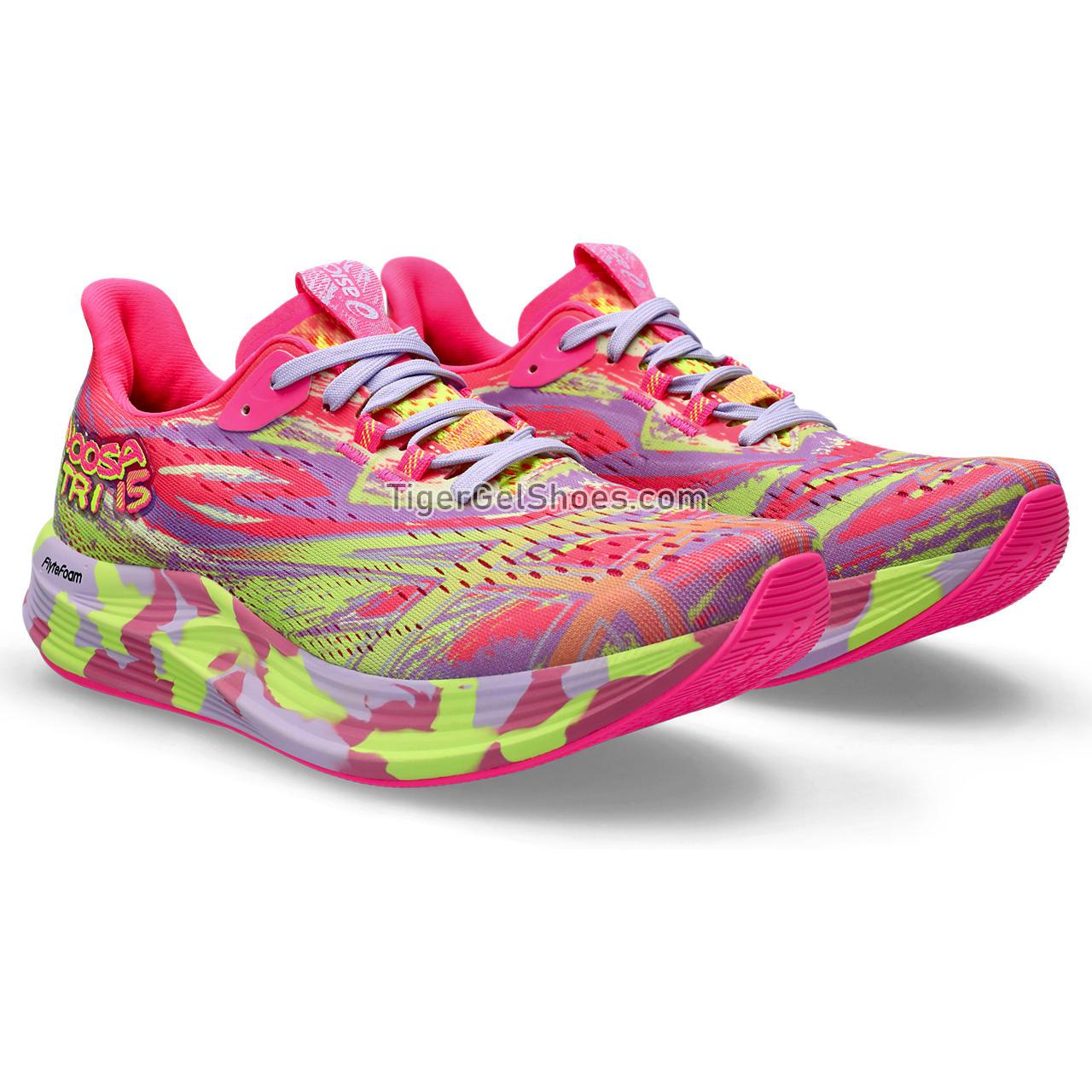 Asics Noosa Tri 15 Hot Pink/Safety Yellow 1012B429-700 Womens Shoes