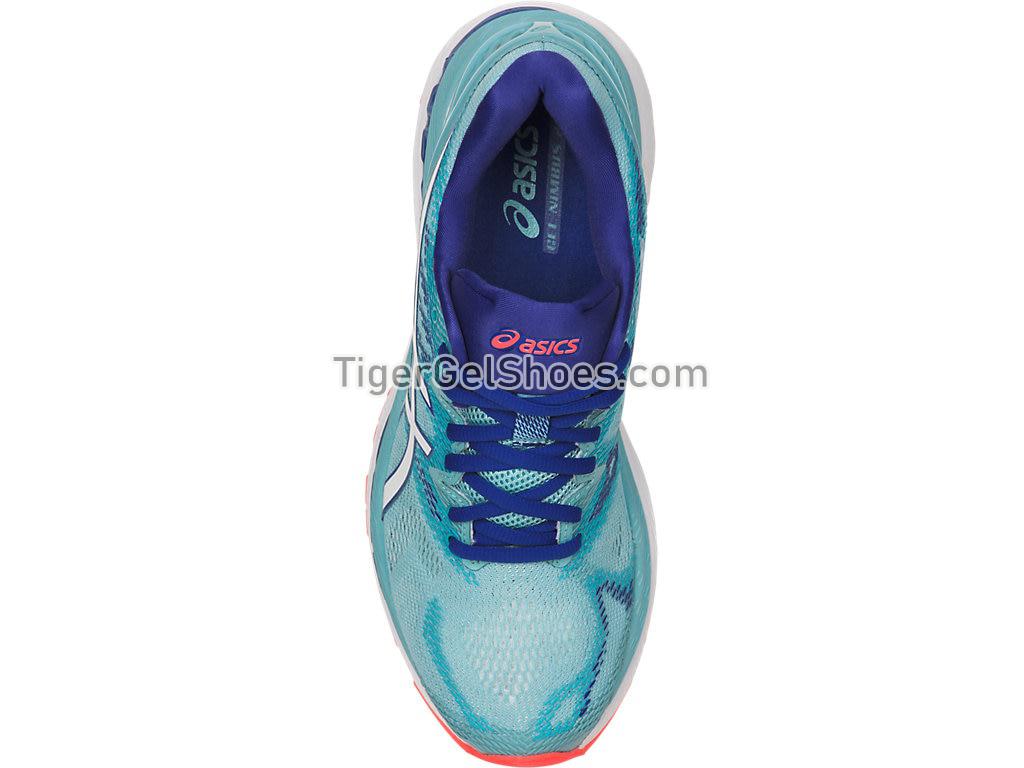 Asics GEL-Nimbus 20 Porcelain Blue/White/ASICS Blue T850N-1401 Womens Running Shoes