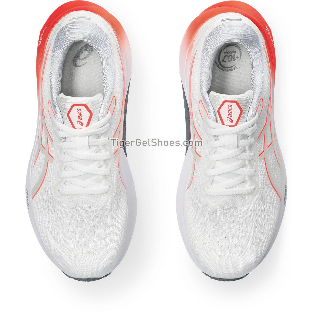 Asics Gel-kayano 30 White/Sunrise Red 1012B357-101 Womens Shoes