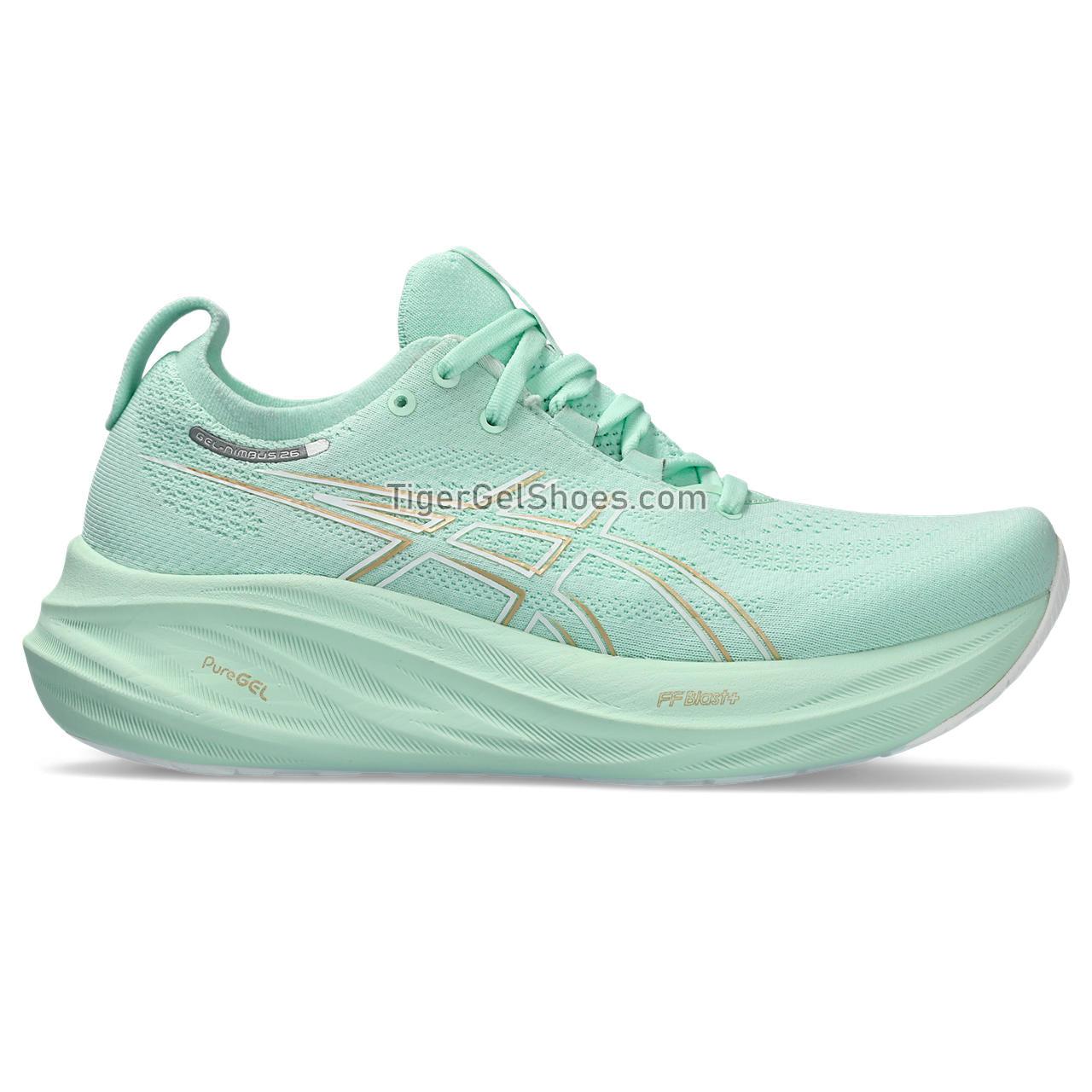 Asics Gel-nimbus 26 (d) Mint Tint/Pale Mint 1012B602-300 Womens Shoes