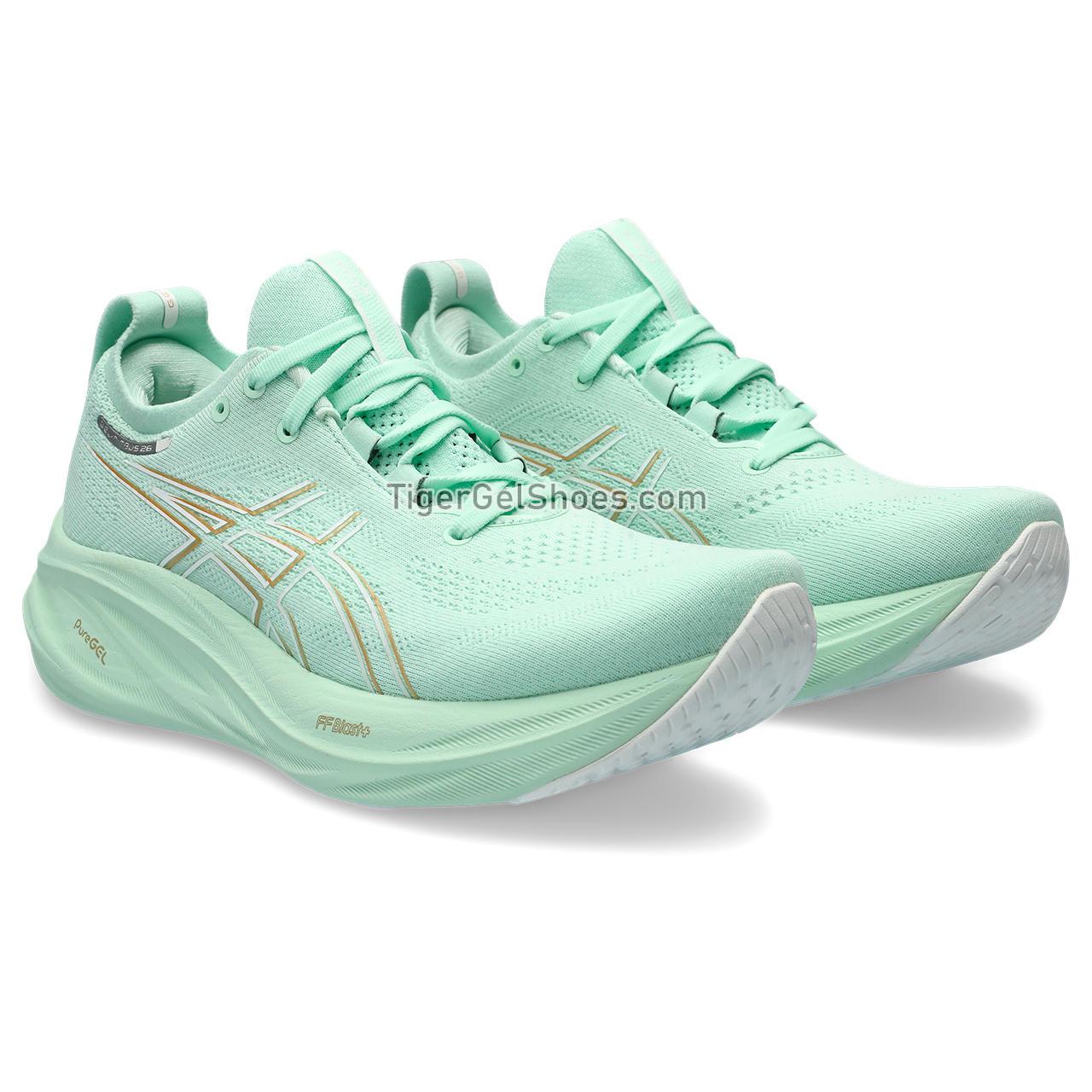 Asics Gel-nimbus 26 (d) Mint Tint/Pale Mint 1012B602-300 Womens Shoes