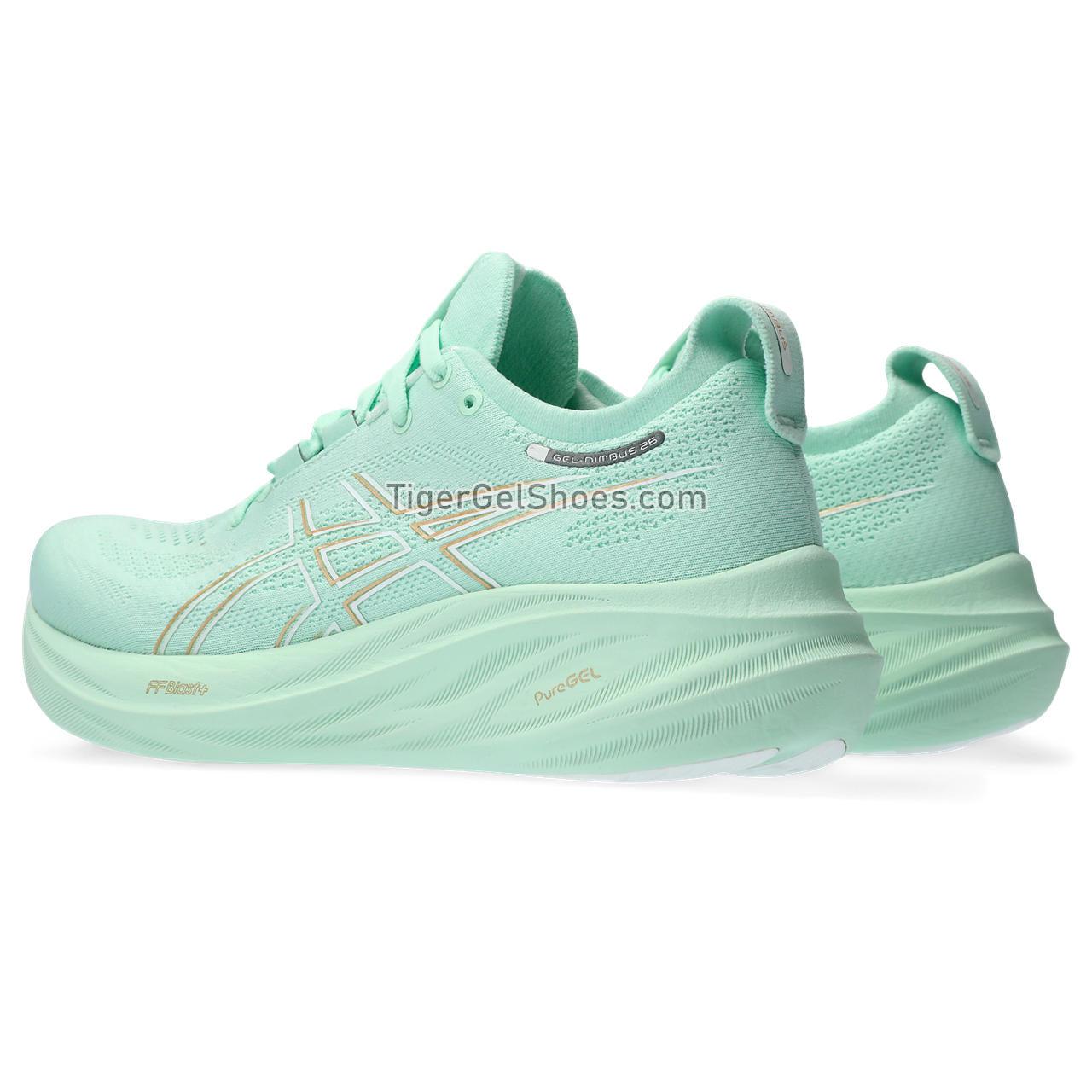 Asics Gel-nimbus 26 Mint Tint/Pale Mint 1012B601-300 Womens Shoes