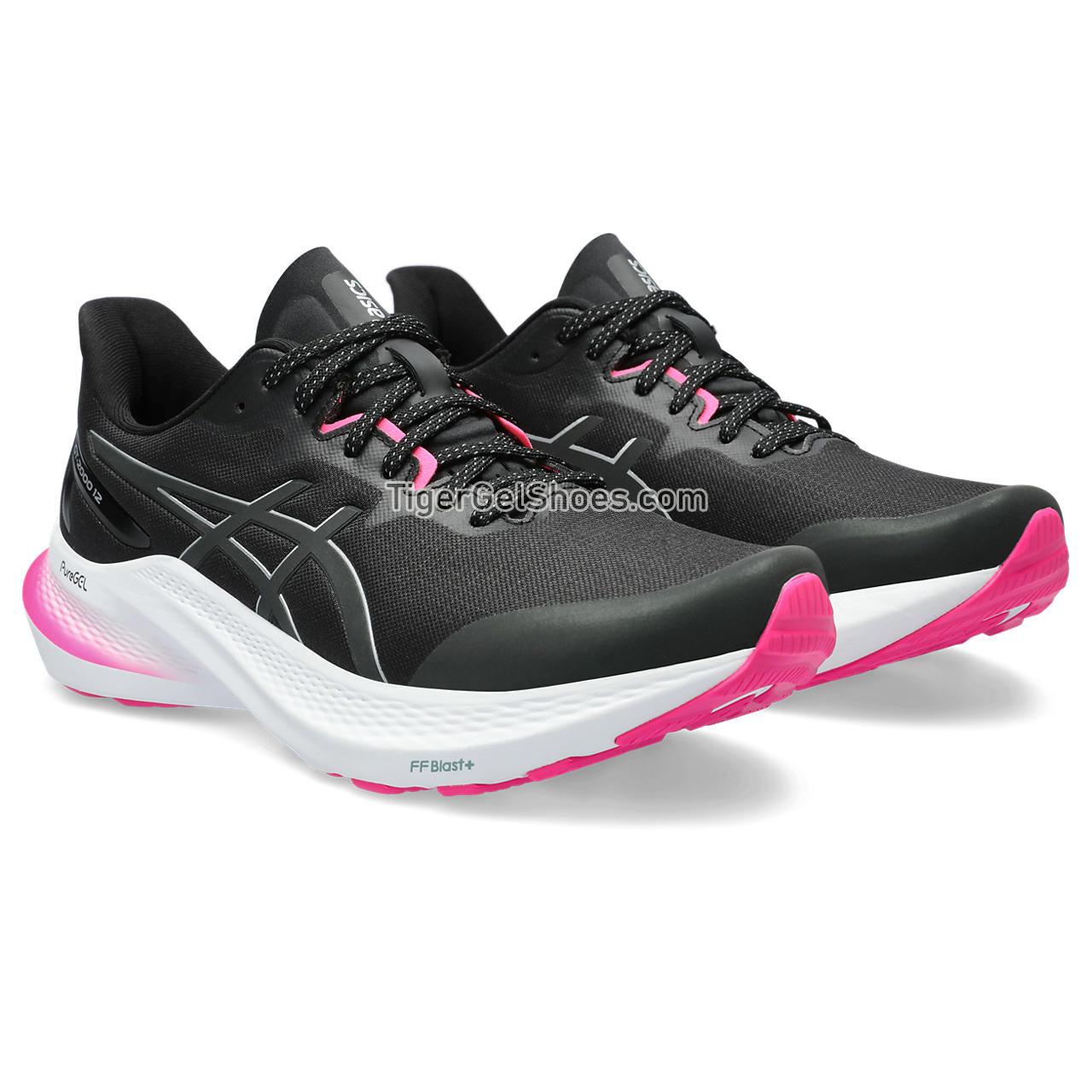 Asics Gt-2000 12 Lite-show Black/Pure Silver 1012B578-001 Womens Shoes